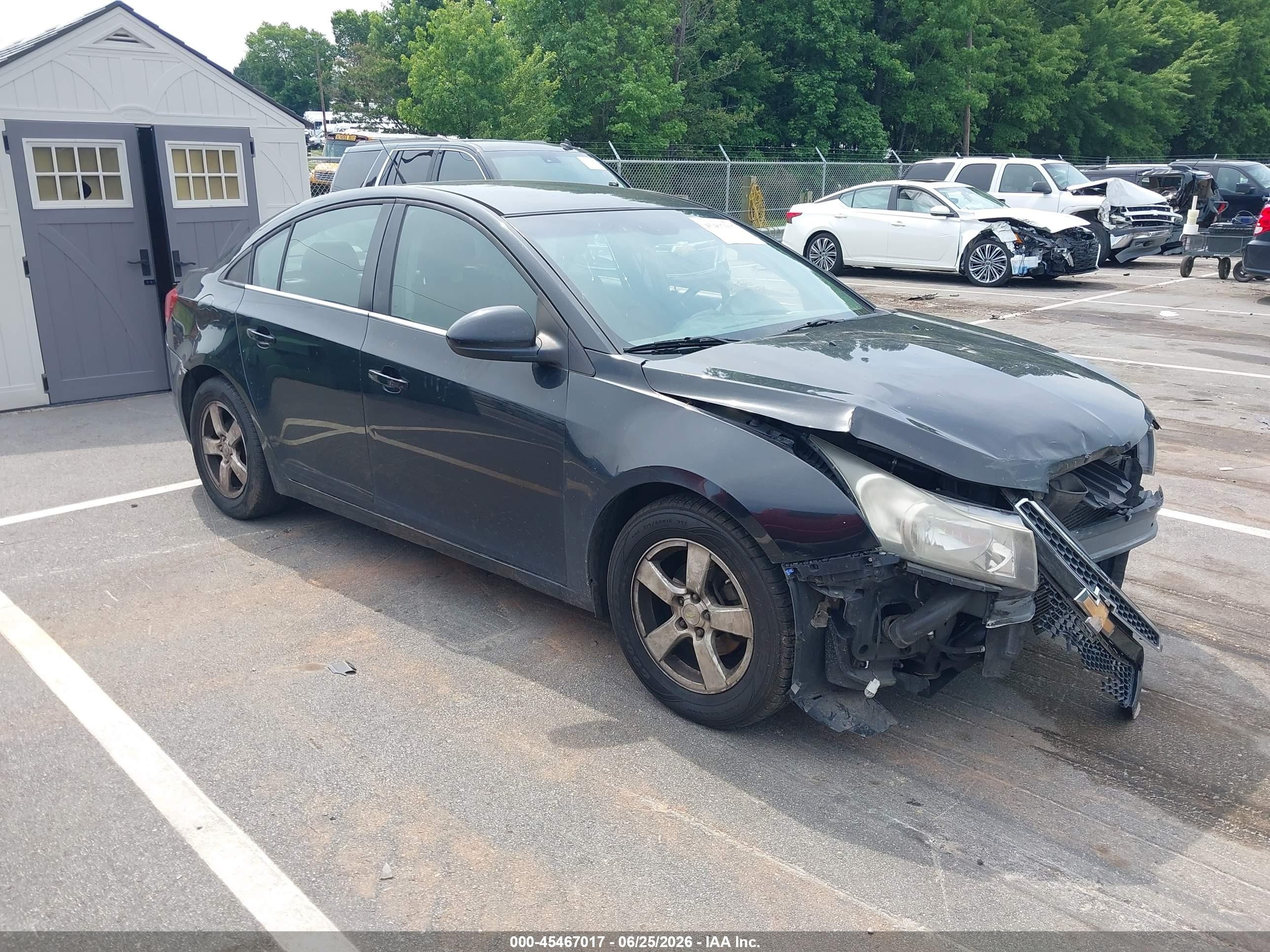 2013 Chevrolet Cruze 1lt Auto Black vin: 1G1PC5SB9D7222866