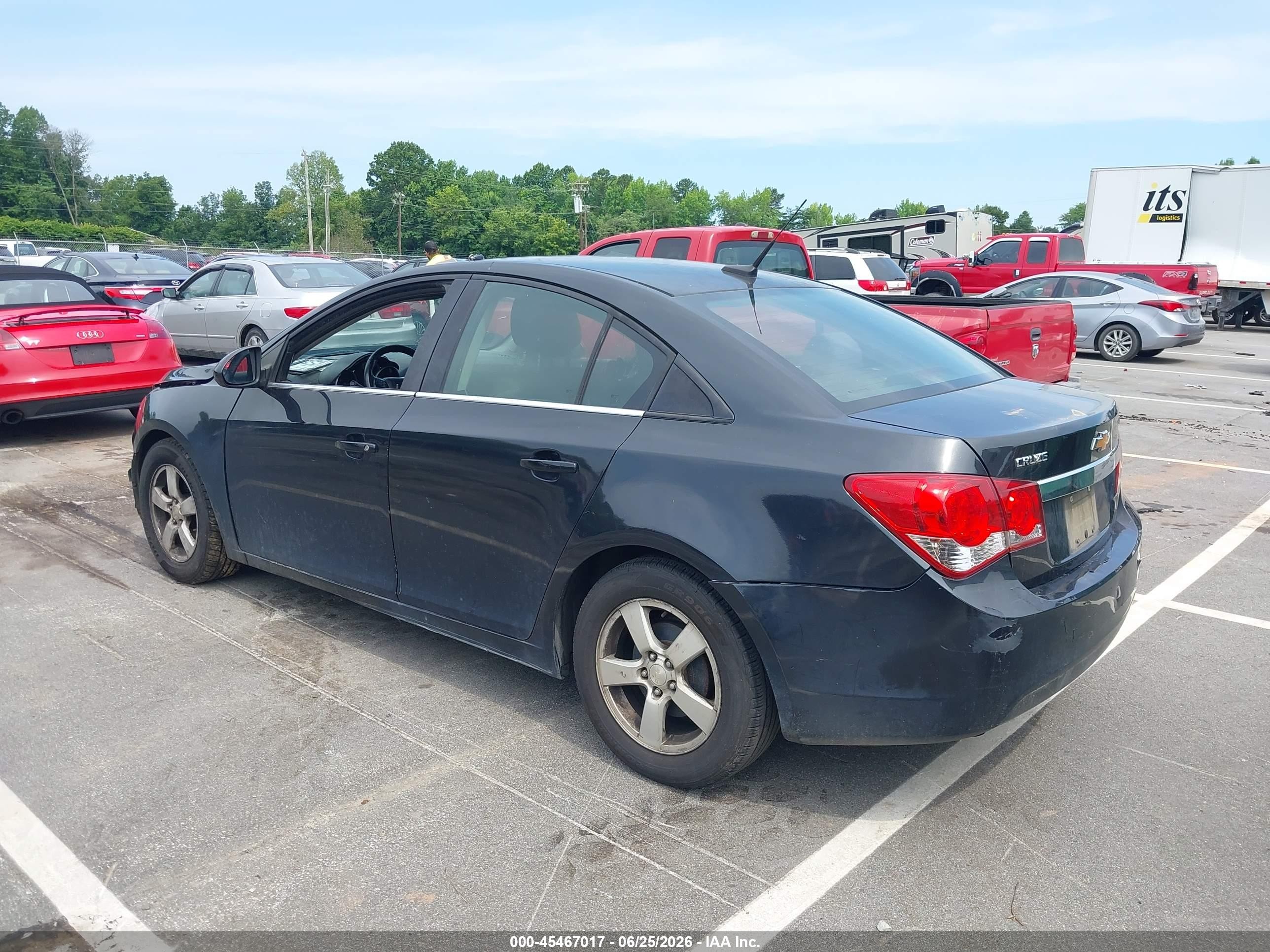 2013 Chevrolet Cruze 1lt Auto Black vin: 1G1PC5SB9D7222866