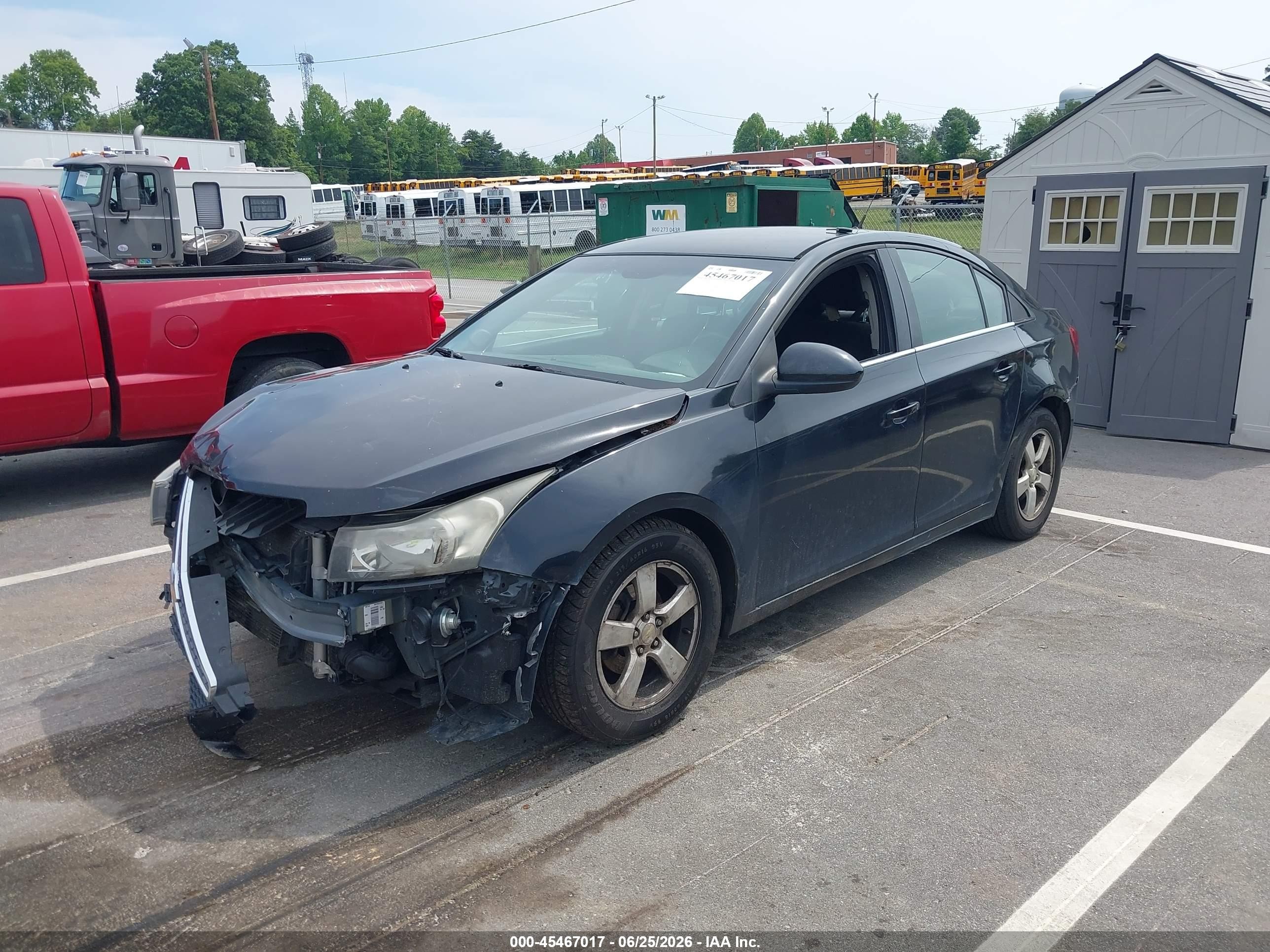 2013 Chevrolet Cruze 1lt Auto Black vin: 1G1PC5SB9D7222866