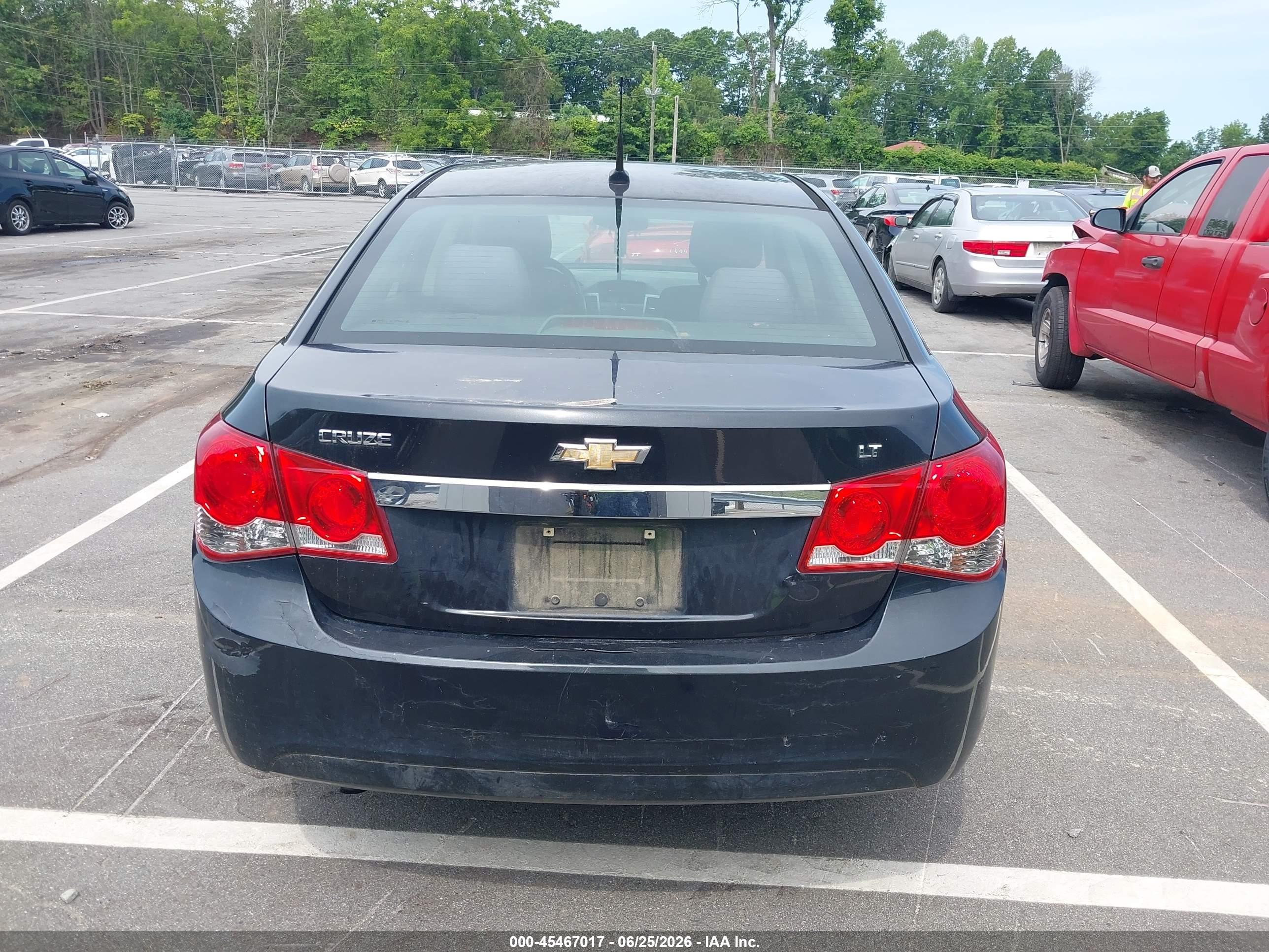2013 Chevrolet Cruze 1lt Auto Black vin: 1G1PC5SB9D7222866