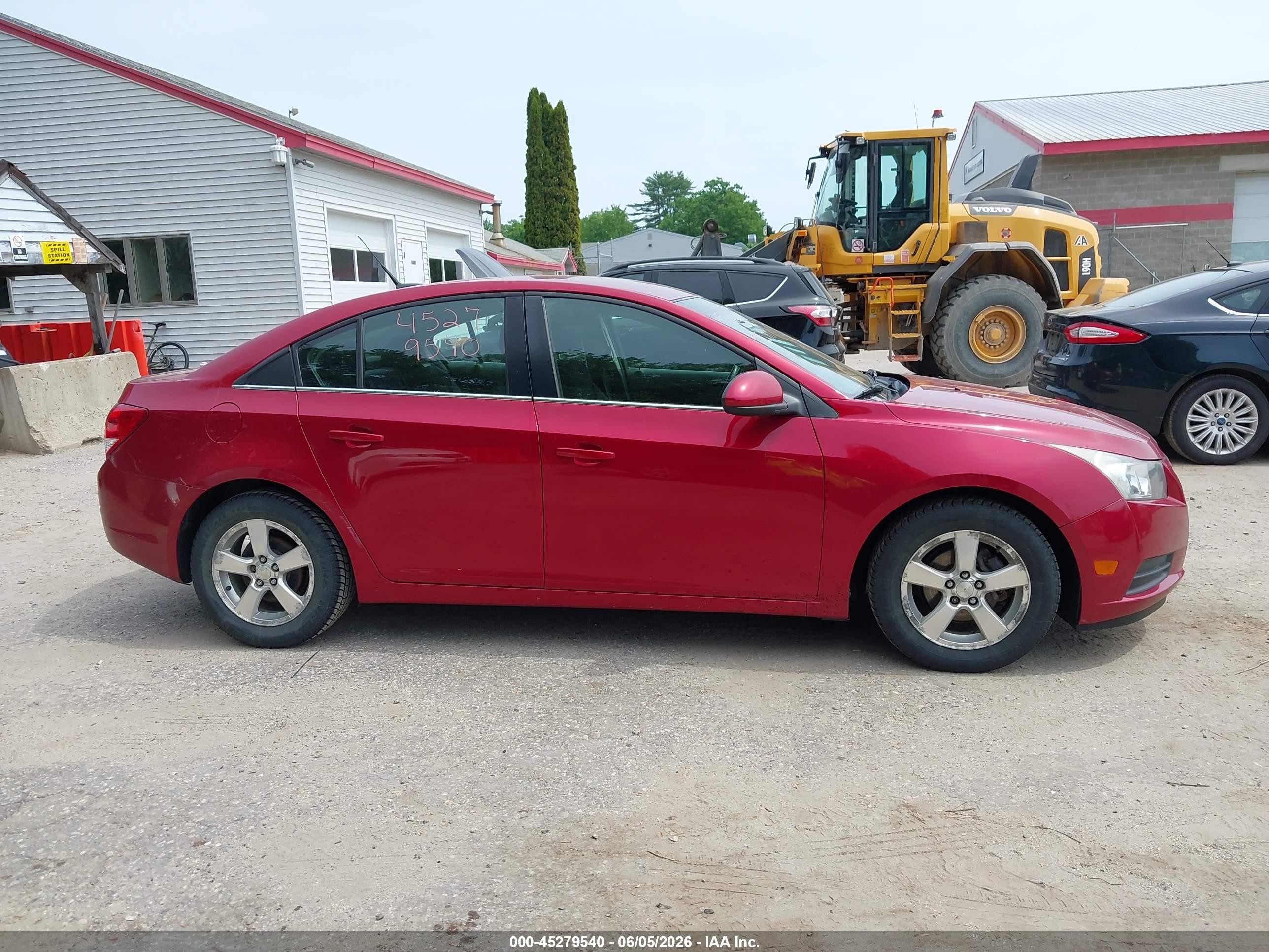 2013 Chevrolet Cruze 1lt Auto Red vin: 1G1PC5SB9D7225556