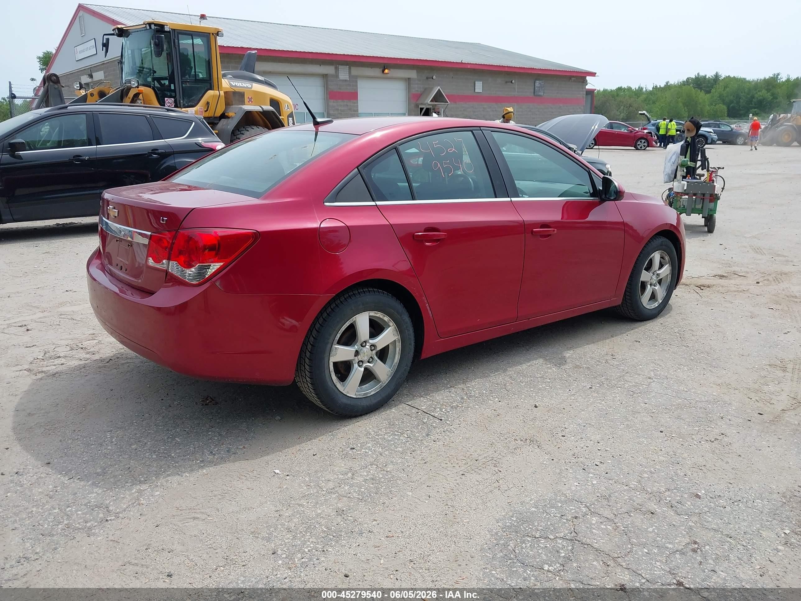 2013 Chevrolet Cruze 1lt Auto Red vin: 1G1PC5SB9D7225556