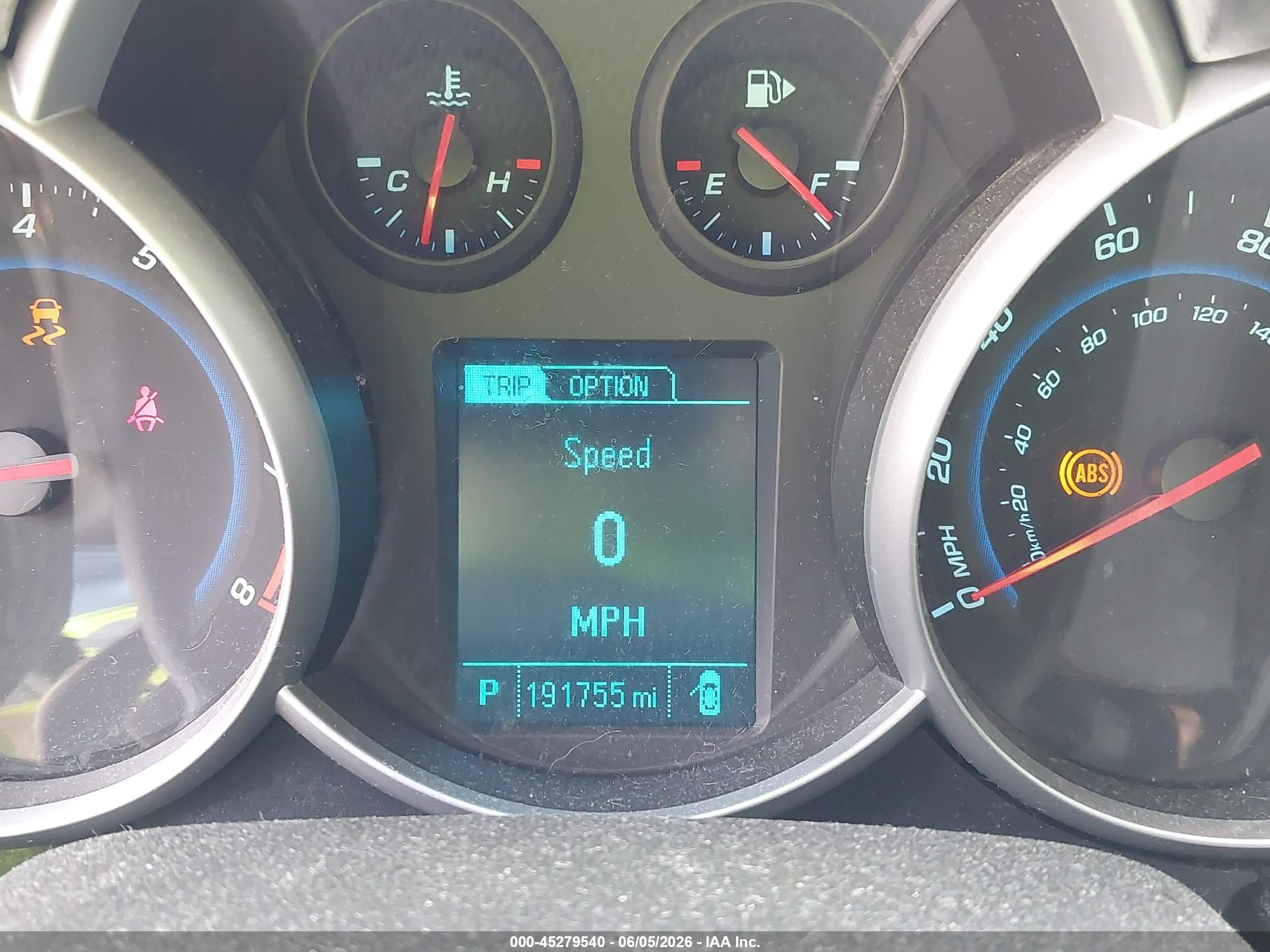 2013 Chevrolet Cruze 1lt Auto Red vin: 1G1PC5SB9D7225556