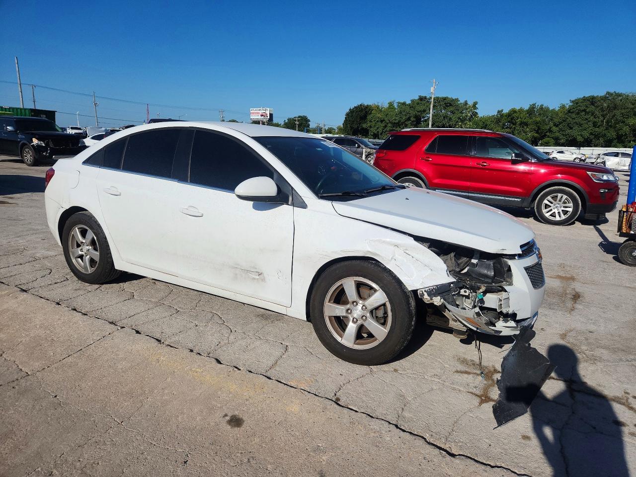 2013 Chevrolet Cruze Lt White vin: 1G1PC5SB9D7299172