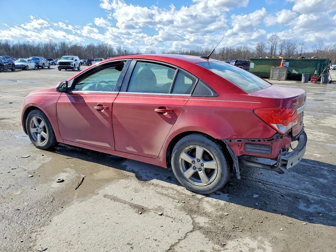 2013 Chevrolet Cruze Lt Red vin: 1G1PC5SB9D7315287