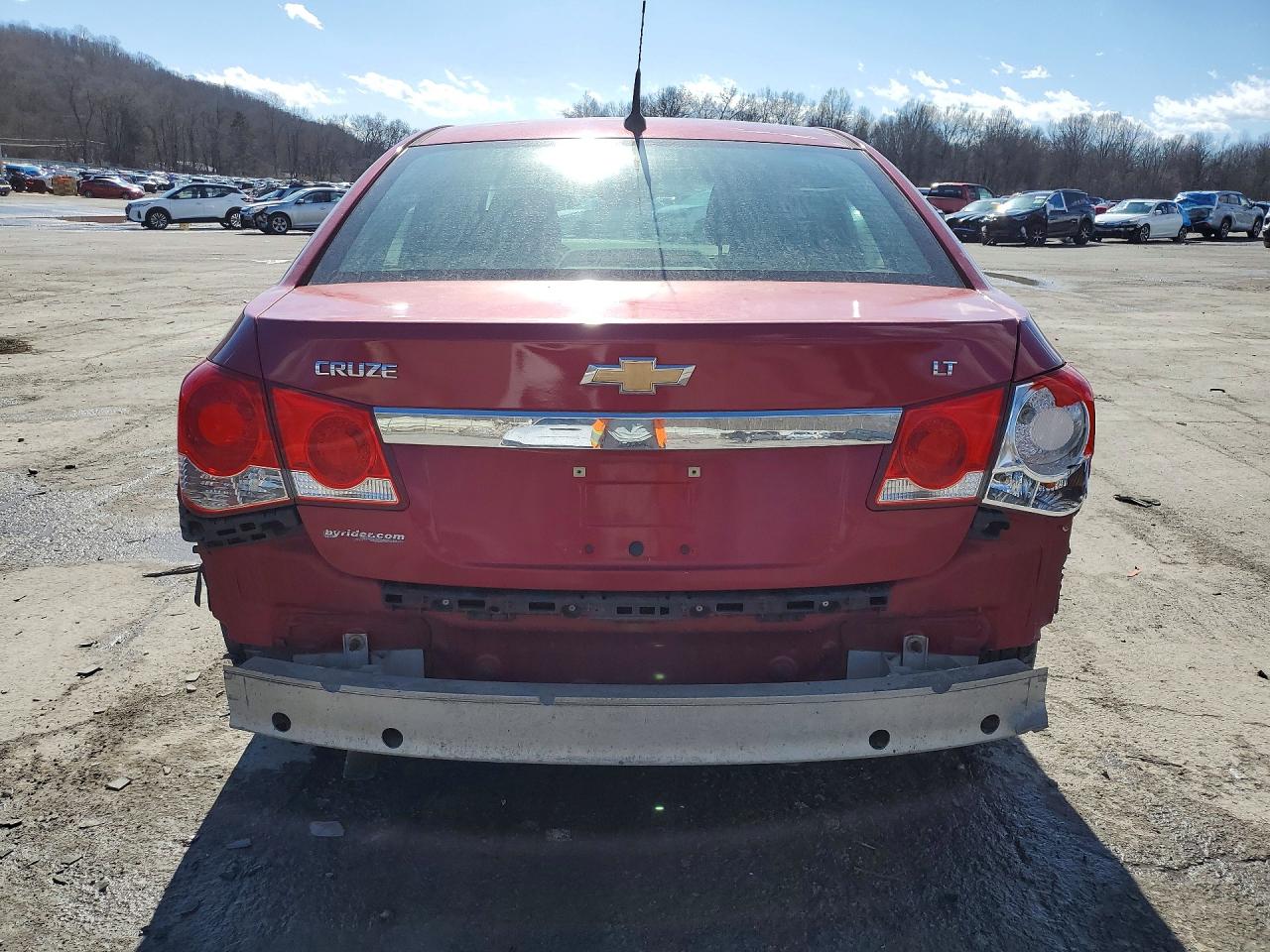 2013 Chevrolet Cruze Lt Red vin: 1G1PC5SB9D7315287