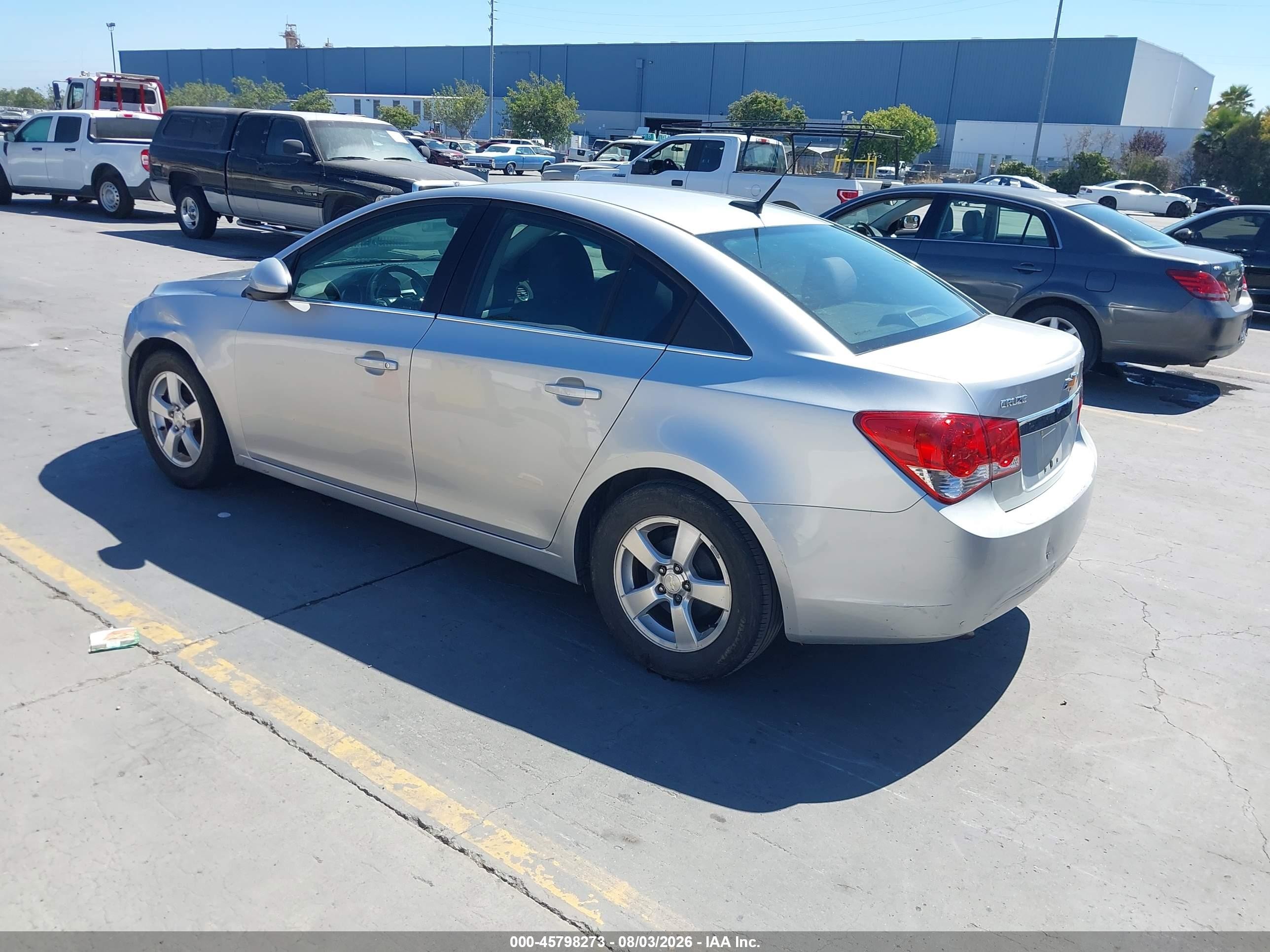 2013 Chevrolet Cruze 1lt Auto Silver vin: 1G1PC5SB9D7324913
