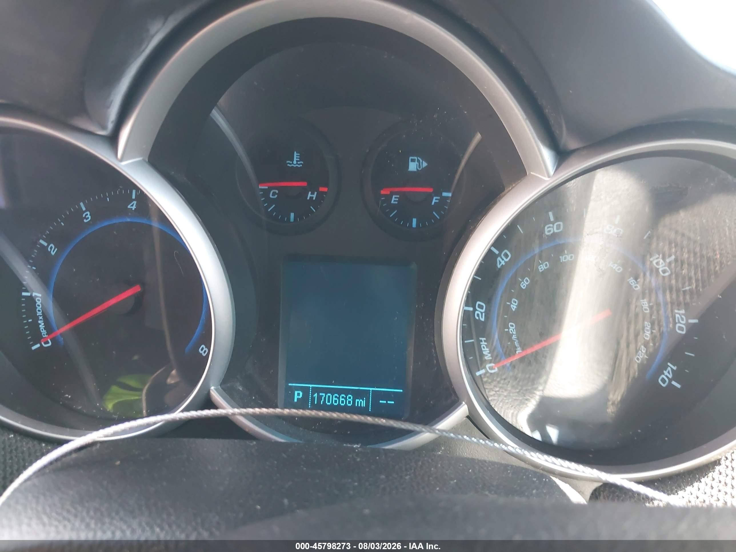 2013 Chevrolet Cruze 1lt Auto Silver vin: 1G1PC5SB9D7324913