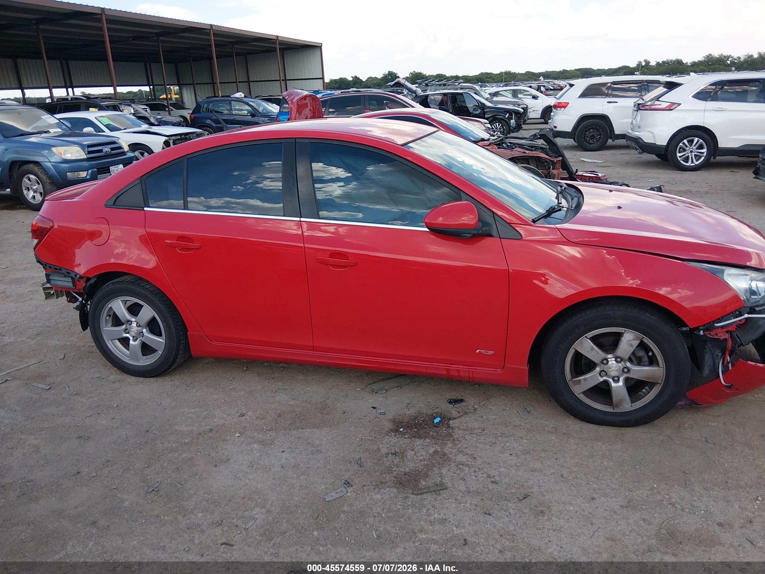 2014 Chevrolet Cruze 1lt Auto Красный vin: 1G1PC5SB9E7137351