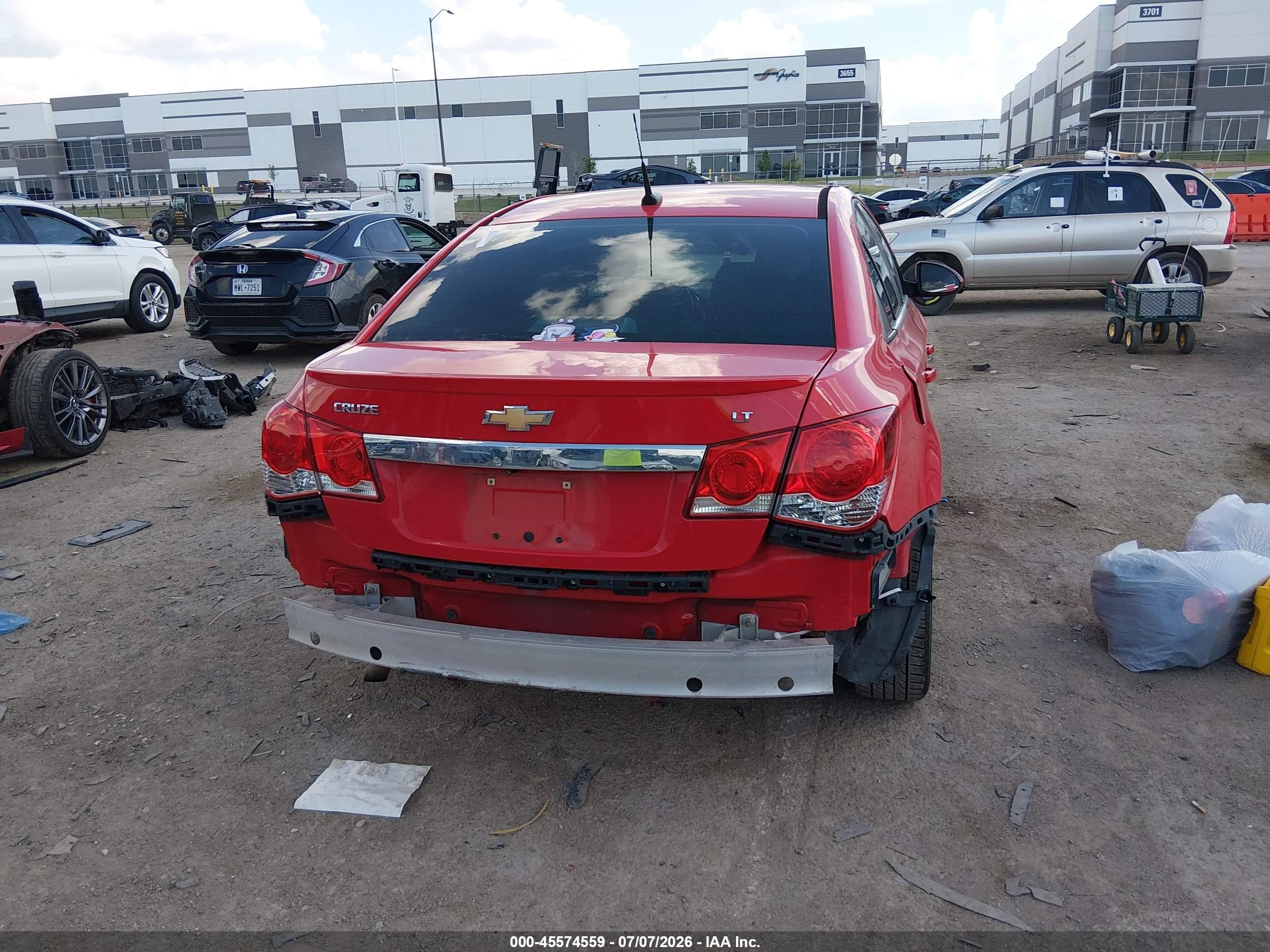 2014 Chevrolet Cruze 1lt Auto Красный vin: 1G1PC5SB9E7137351