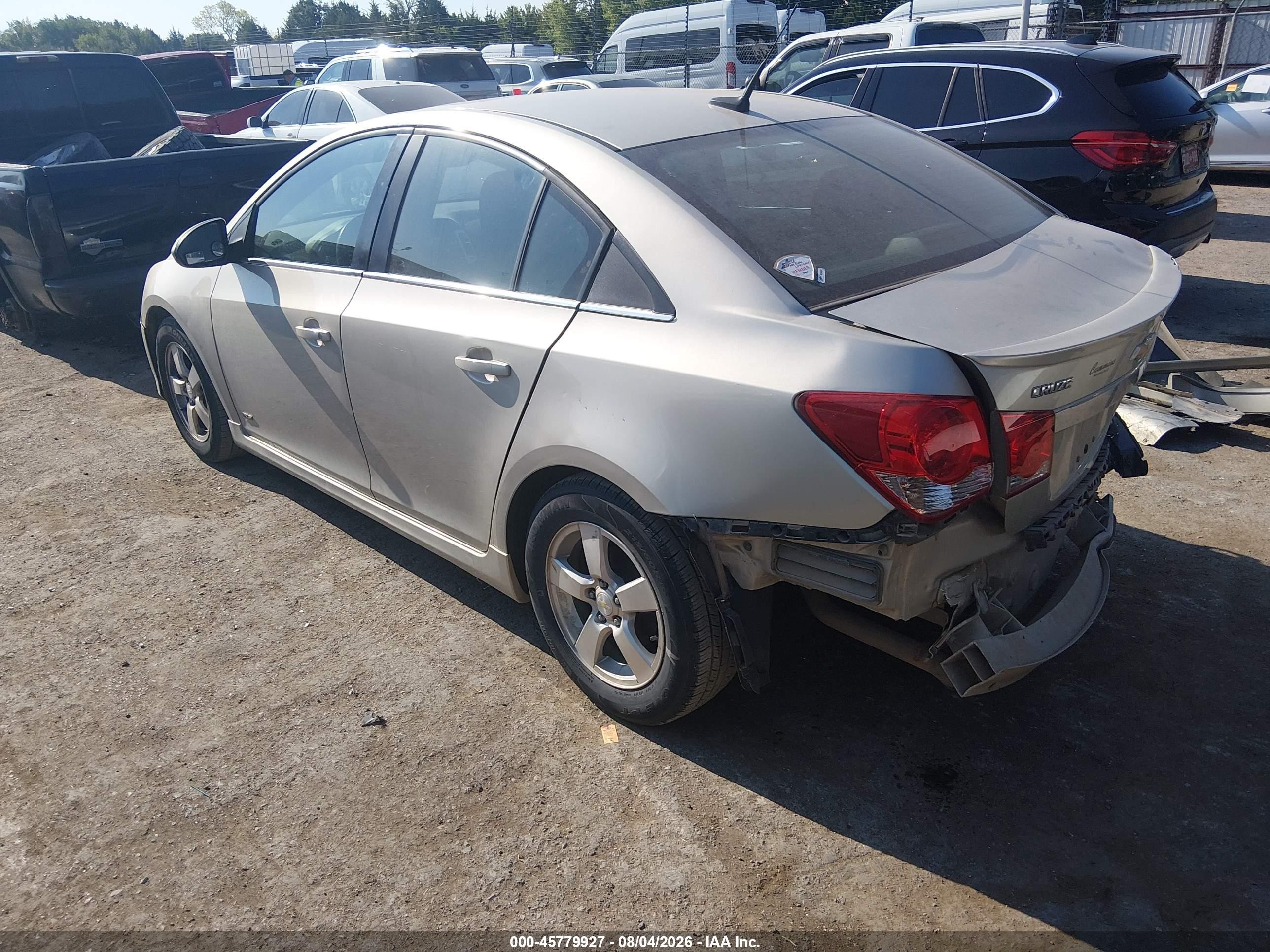 2014 Chevrolet Cruze 1lt Auto Silver vin: 1G1PC5SB9E7148804
