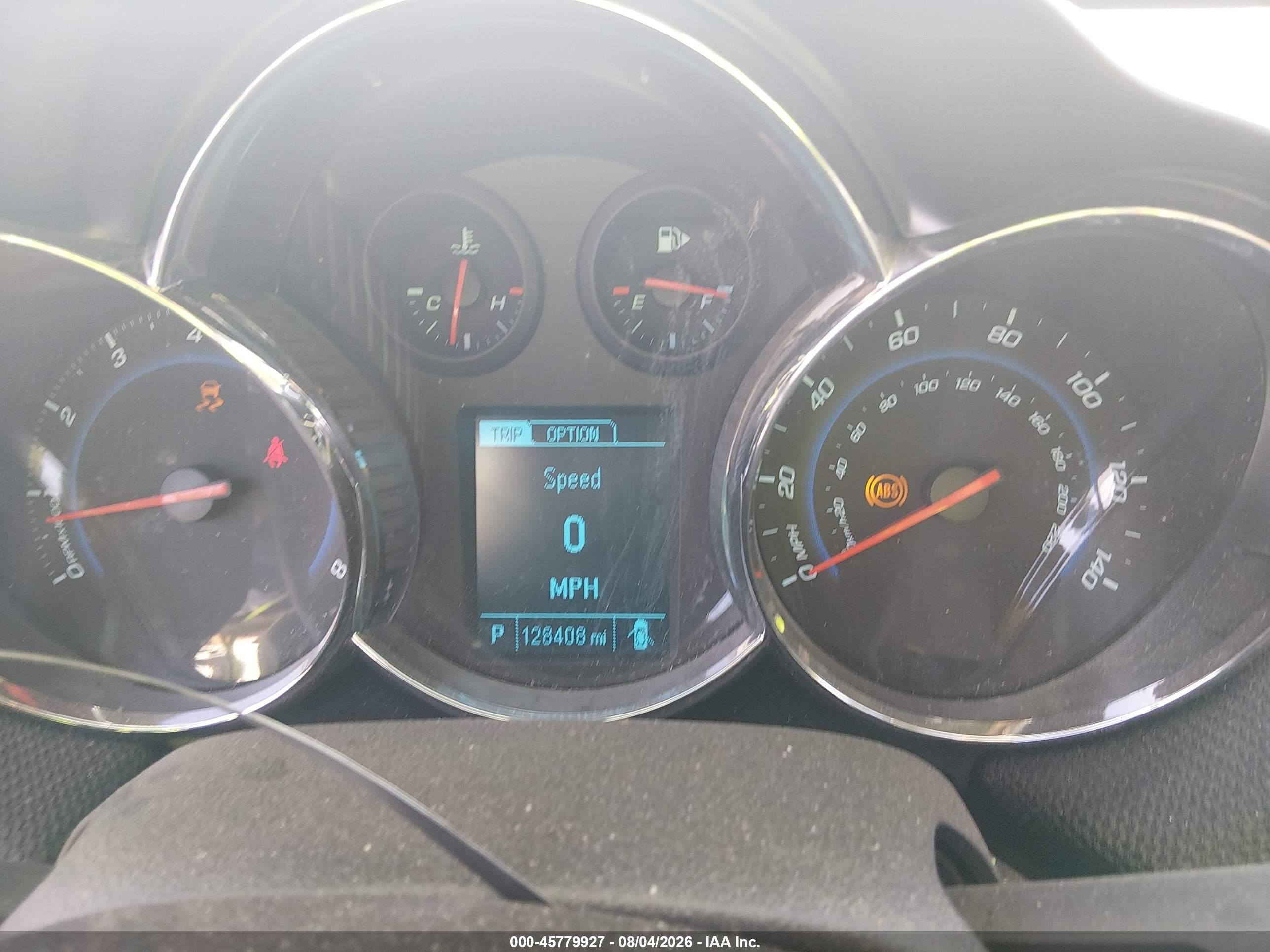 2014 Chevrolet Cruze 1lt Auto Silver vin: 1G1PC5SB9E7148804