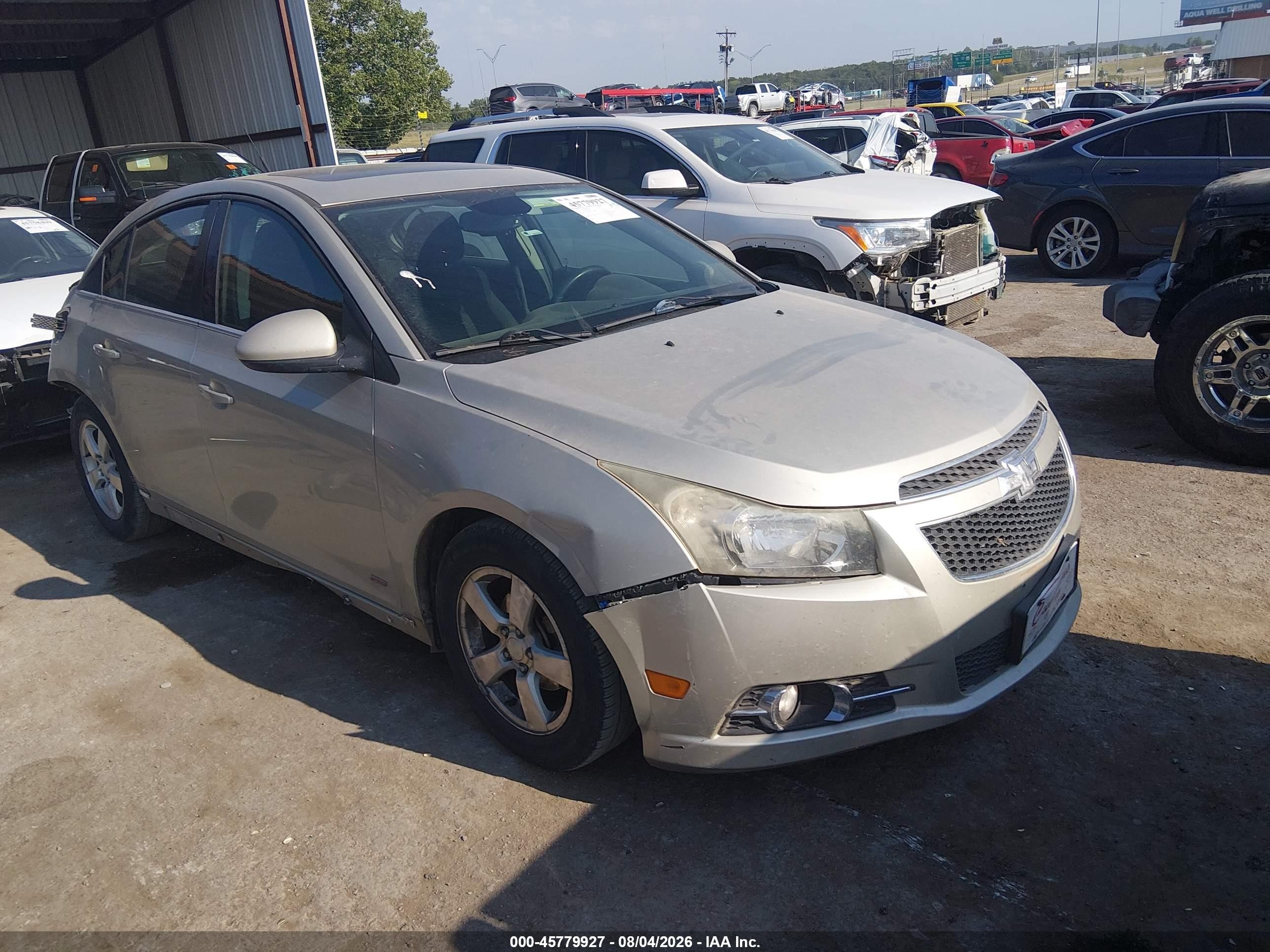 2014 Chevrolet Cruze 1lt Auto Silver vin: 1G1PC5SB9E7148804