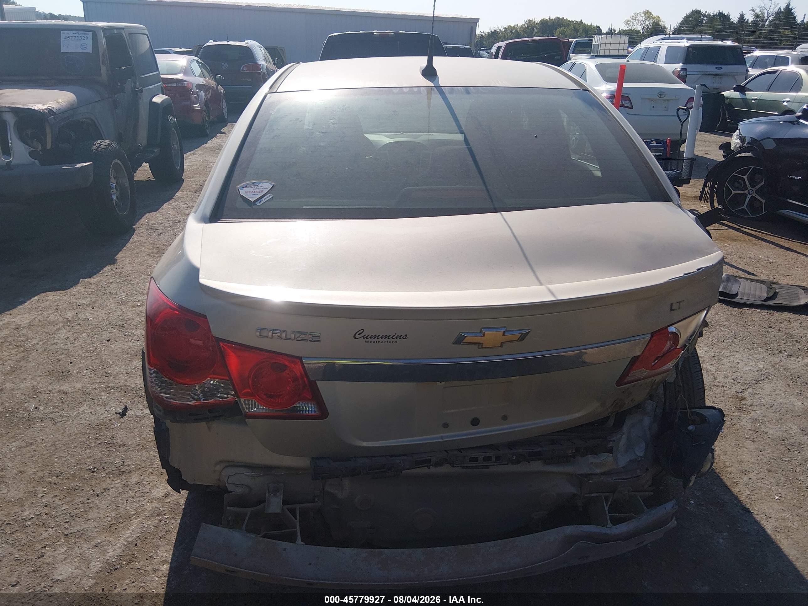2014 Chevrolet Cruze 1lt Auto Silver vin: 1G1PC5SB9E7148804