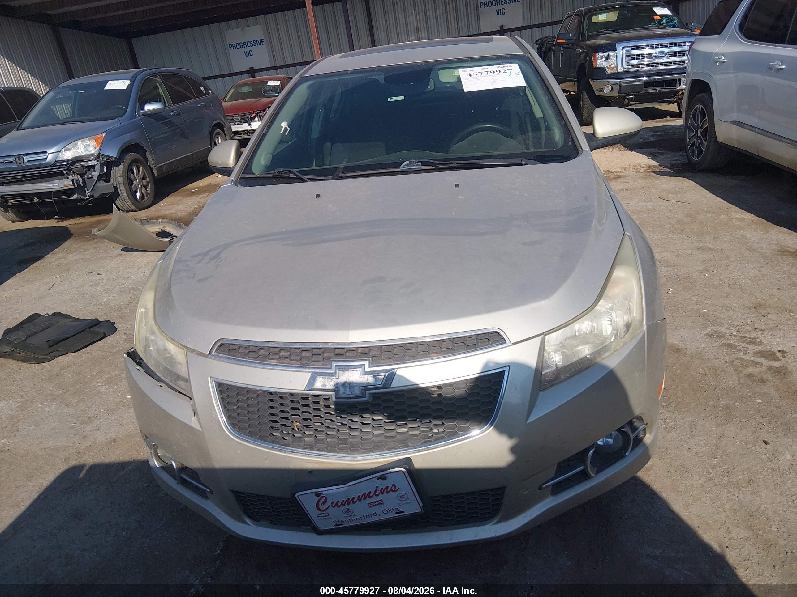 2014 Chevrolet Cruze 1lt Auto Silver vin: 1G1PC5SB9E7148804