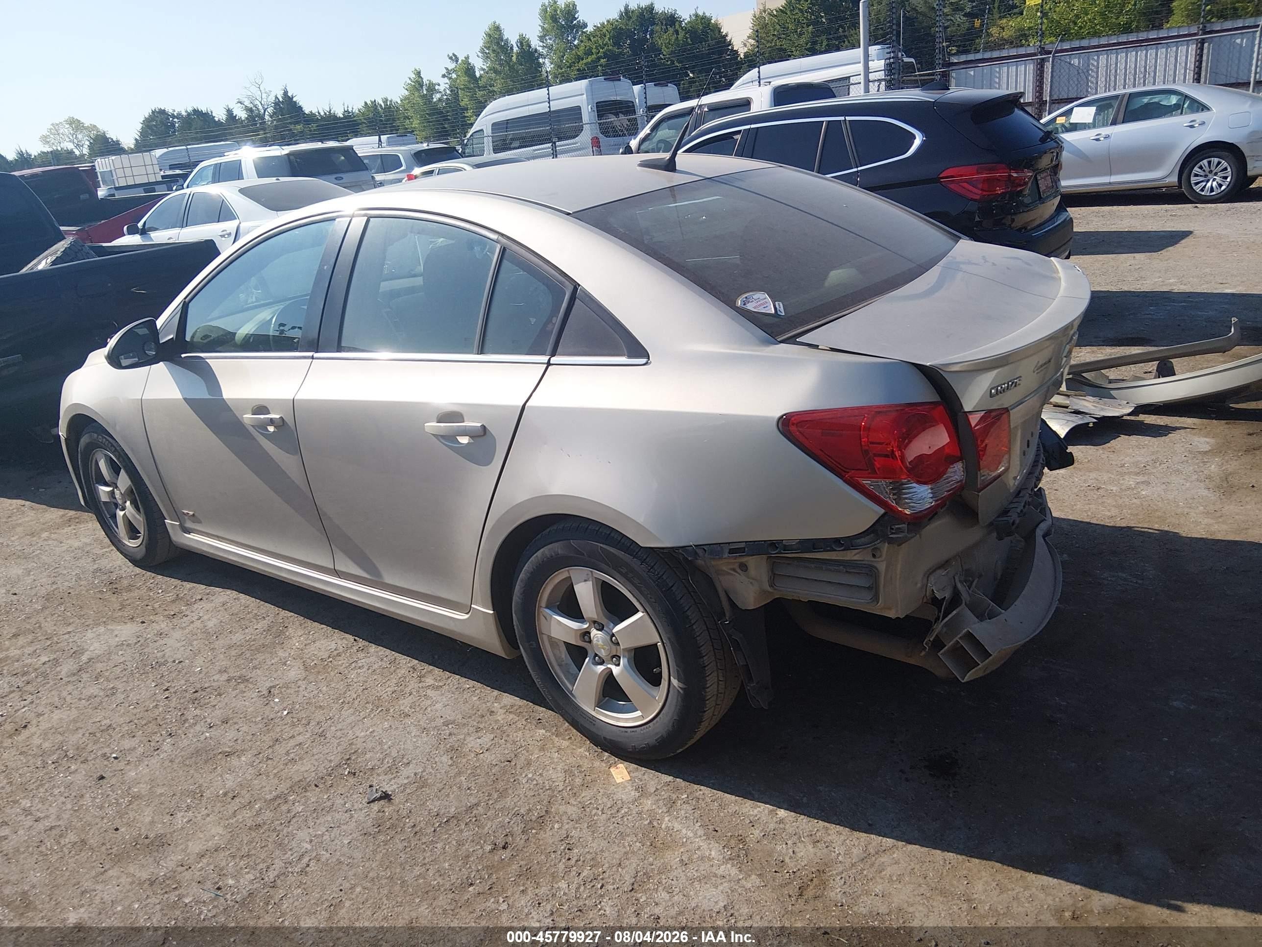2014 Chevrolet Cruze 1lt Auto Silver vin: 1G1PC5SB9E7148804