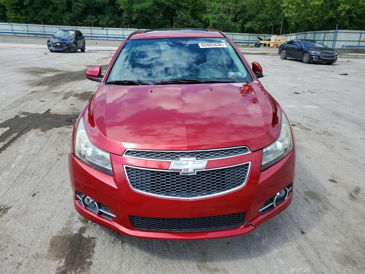 2014 Chevrolet Cruze Lt Red vin: 1G1PC5SB9E7150519