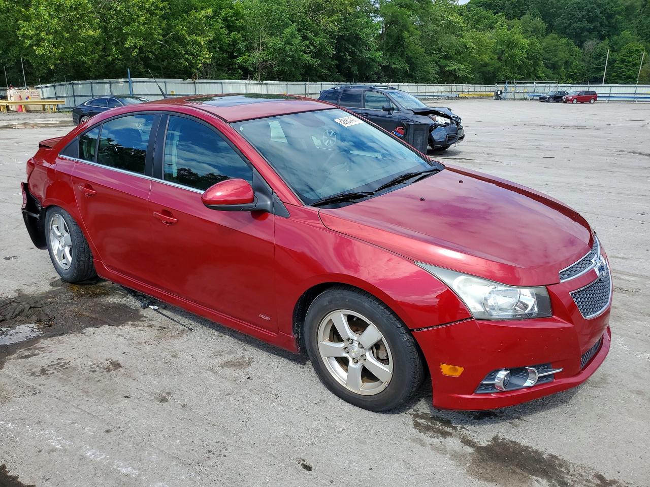 2014 Chevrolet Cruze Lt Red vin: 1G1PC5SB9E7150519