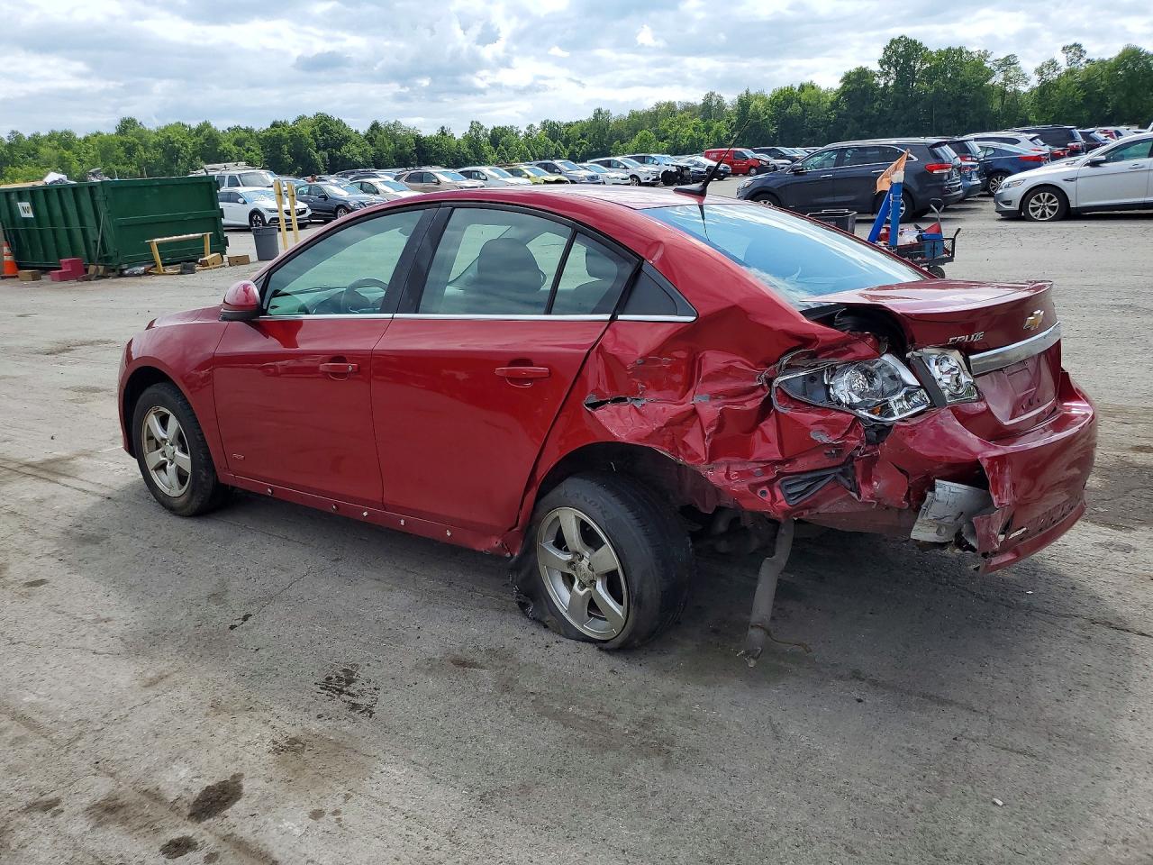 2014 Chevrolet Cruze Lt Red vin: 1G1PC5SB9E7150519