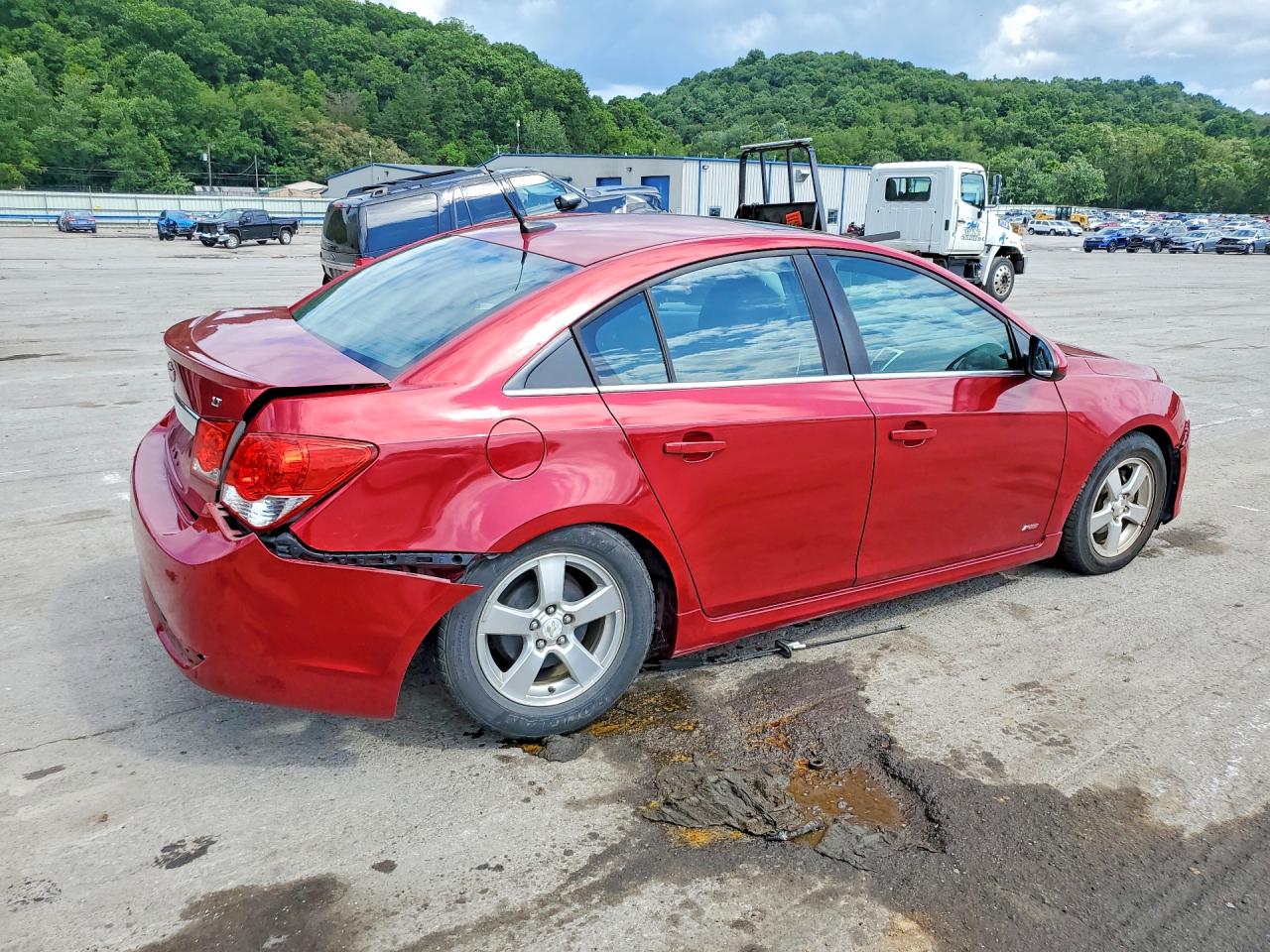 2014 Chevrolet Cruze Lt Red vin: 1G1PC5SB9E7150519