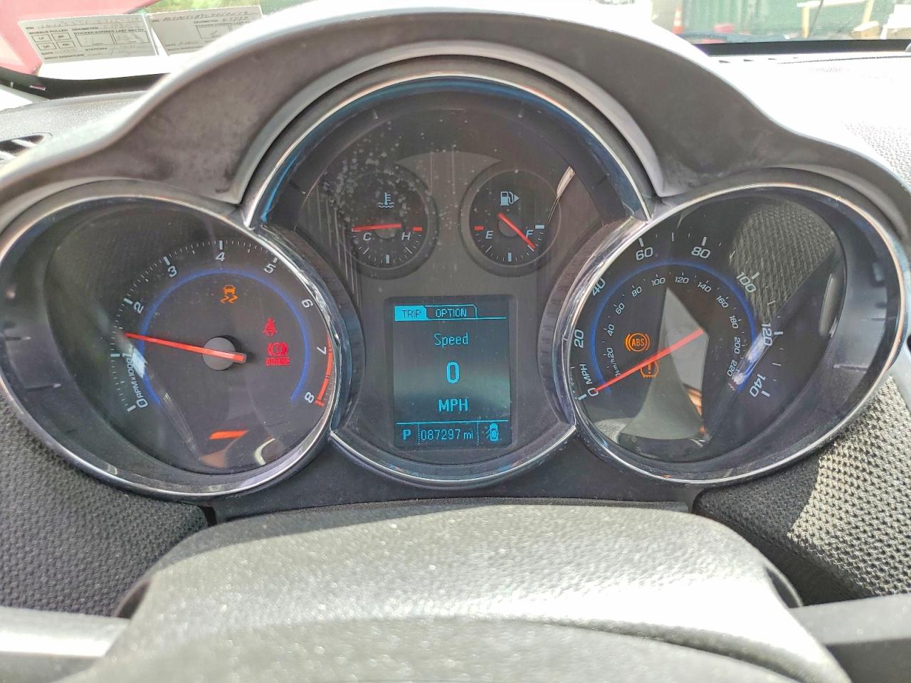 2014 Chevrolet Cruze Lt Red vin: 1G1PC5SB9E7150519
