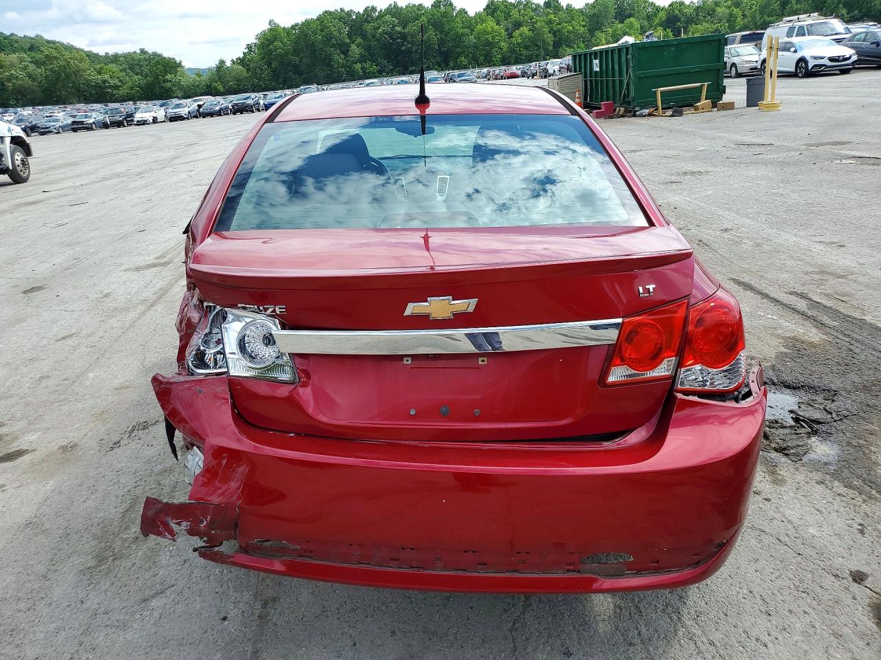 2014 Chevrolet Cruze Lt Red vin: 1G1PC5SB9E7150519