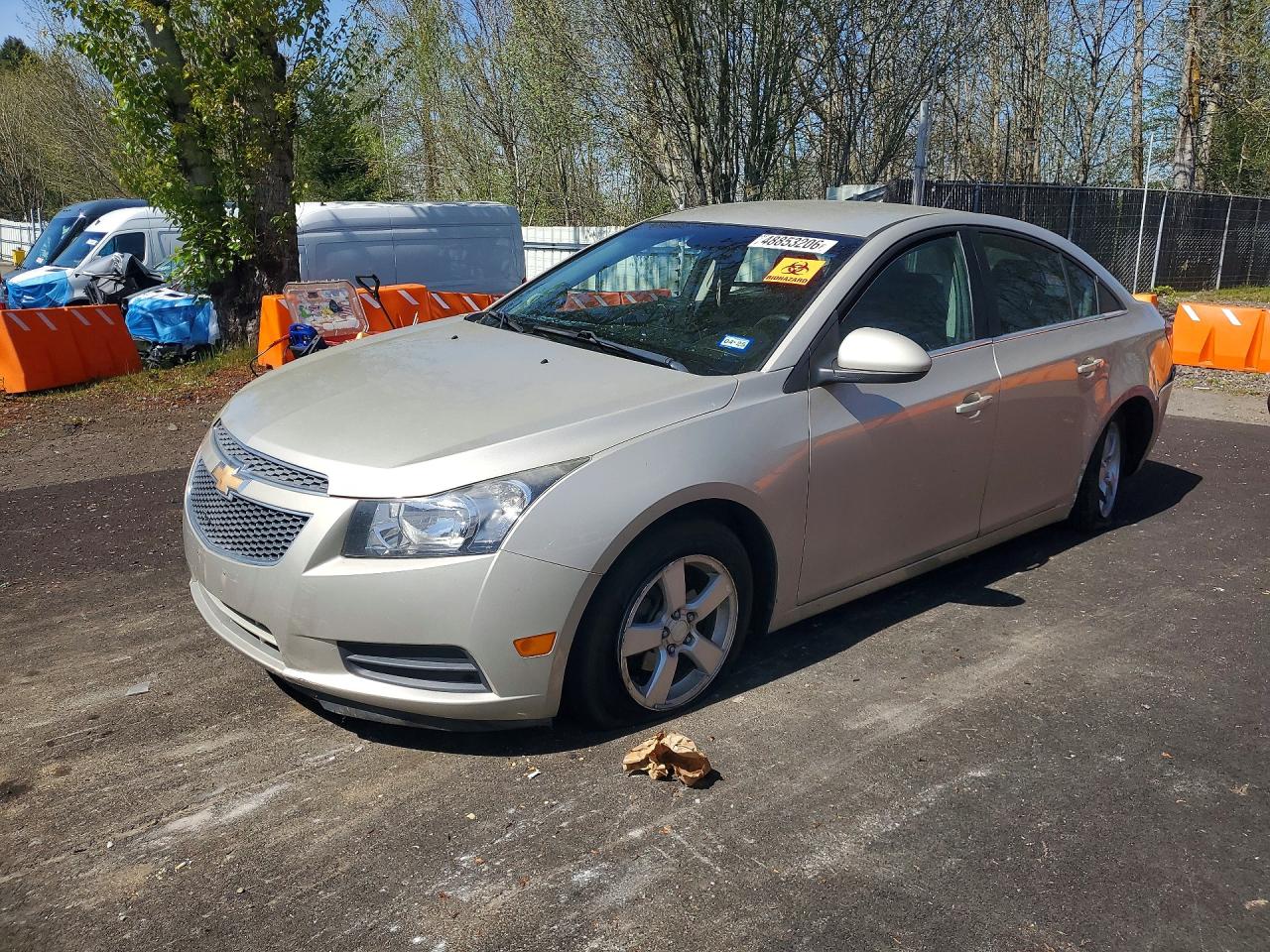 2014 Chevrolet Cruze Lt Beige vin: 1G1PC5SB9E7184976