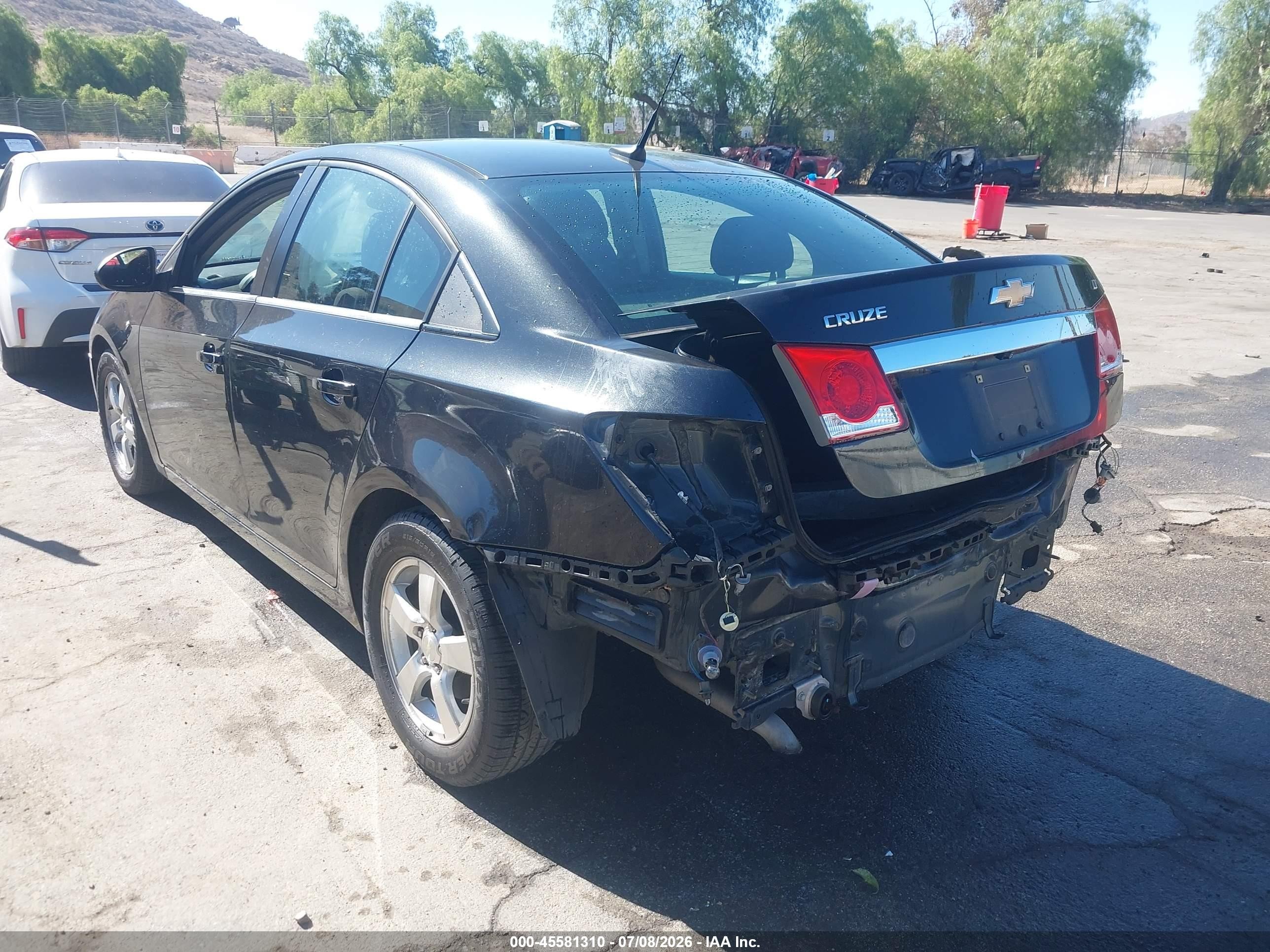2014 Chevrolet Cruze 1lt Auto Black vin: 1G1PC5SB9E7198604