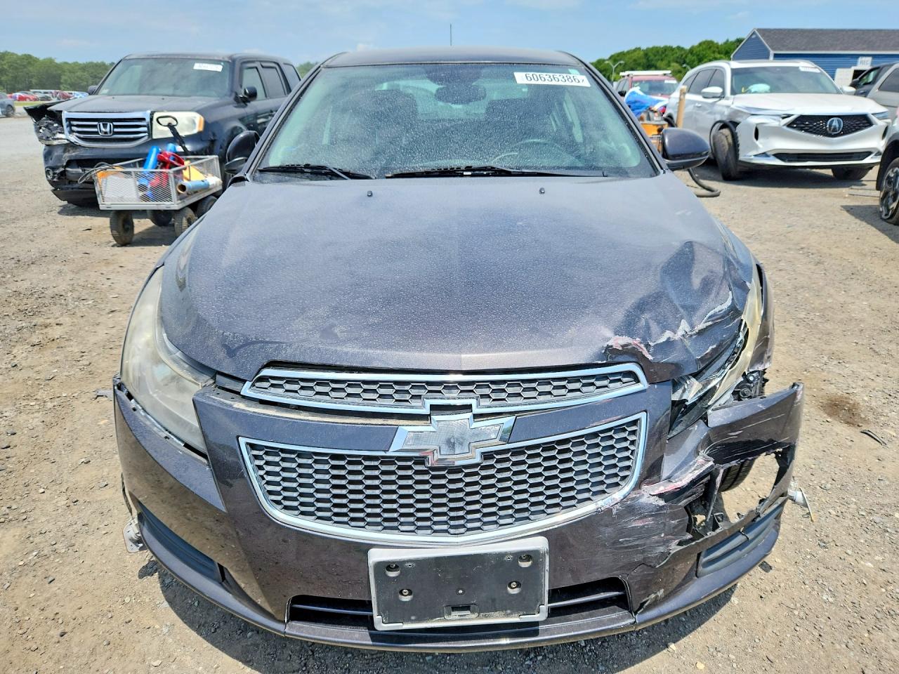 2014 Chevrolet Cruze Lt Gray vin: 1G1PC5SB9E7208080