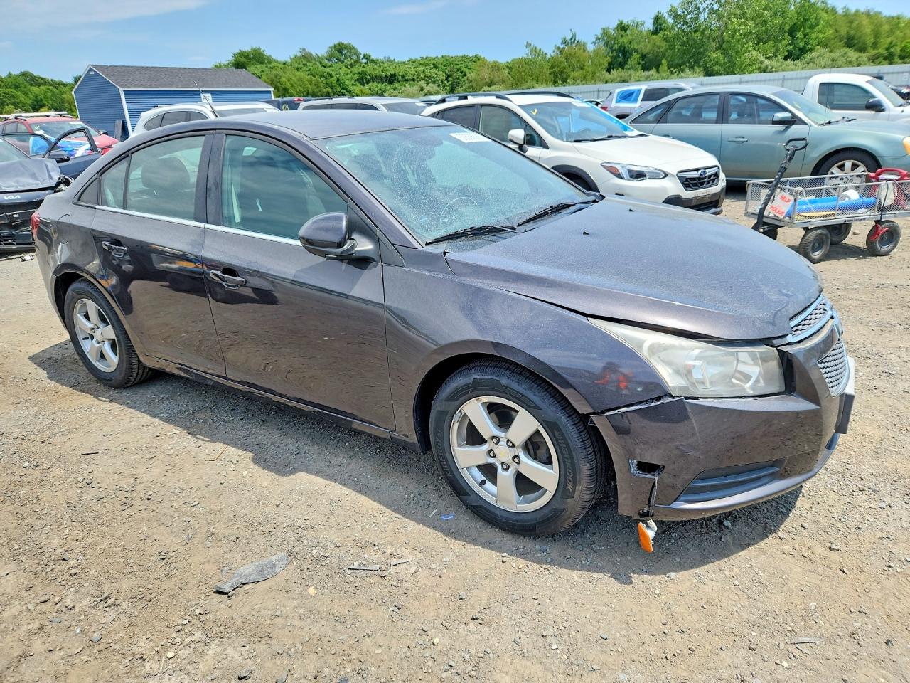 2014 Chevrolet Cruze Lt Gray vin: 1G1PC5SB9E7208080