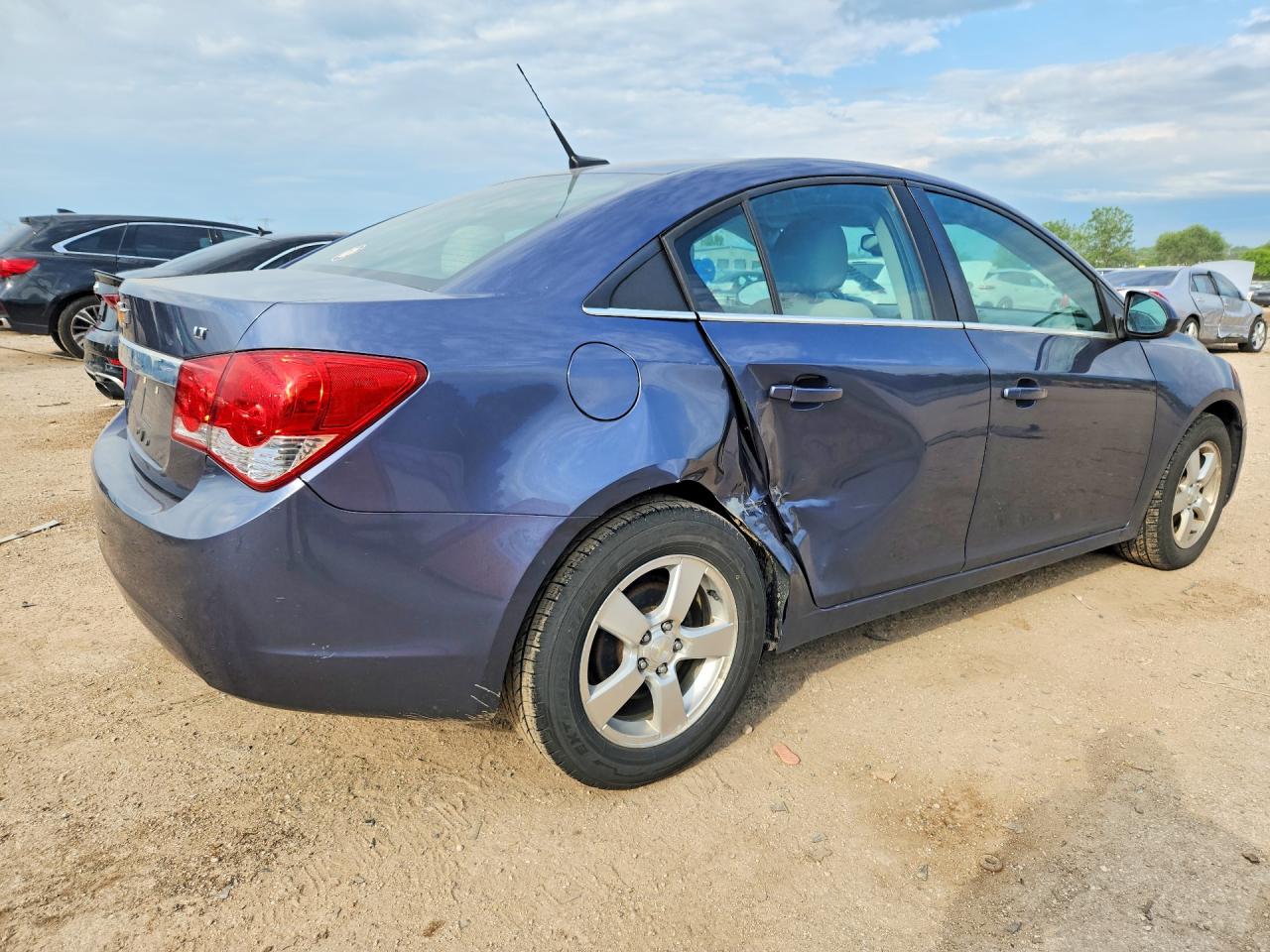 2014 Chevrolet Cruze Lt Blue vin: 1G1PC5SB9E7208659