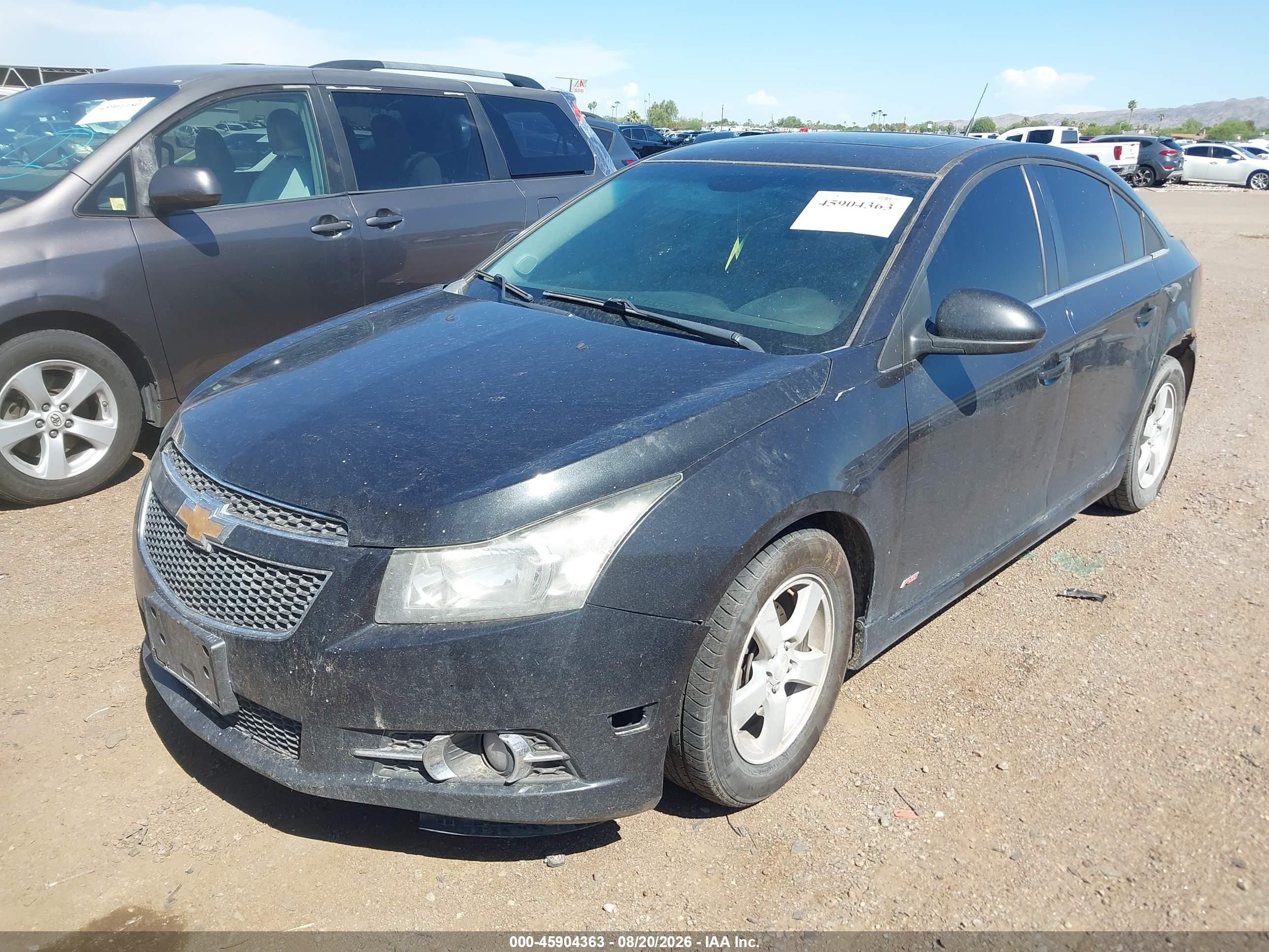 2014 Chevrolet Cruze 1lt Auto Black vin: 1G1PC5SB9E7235795