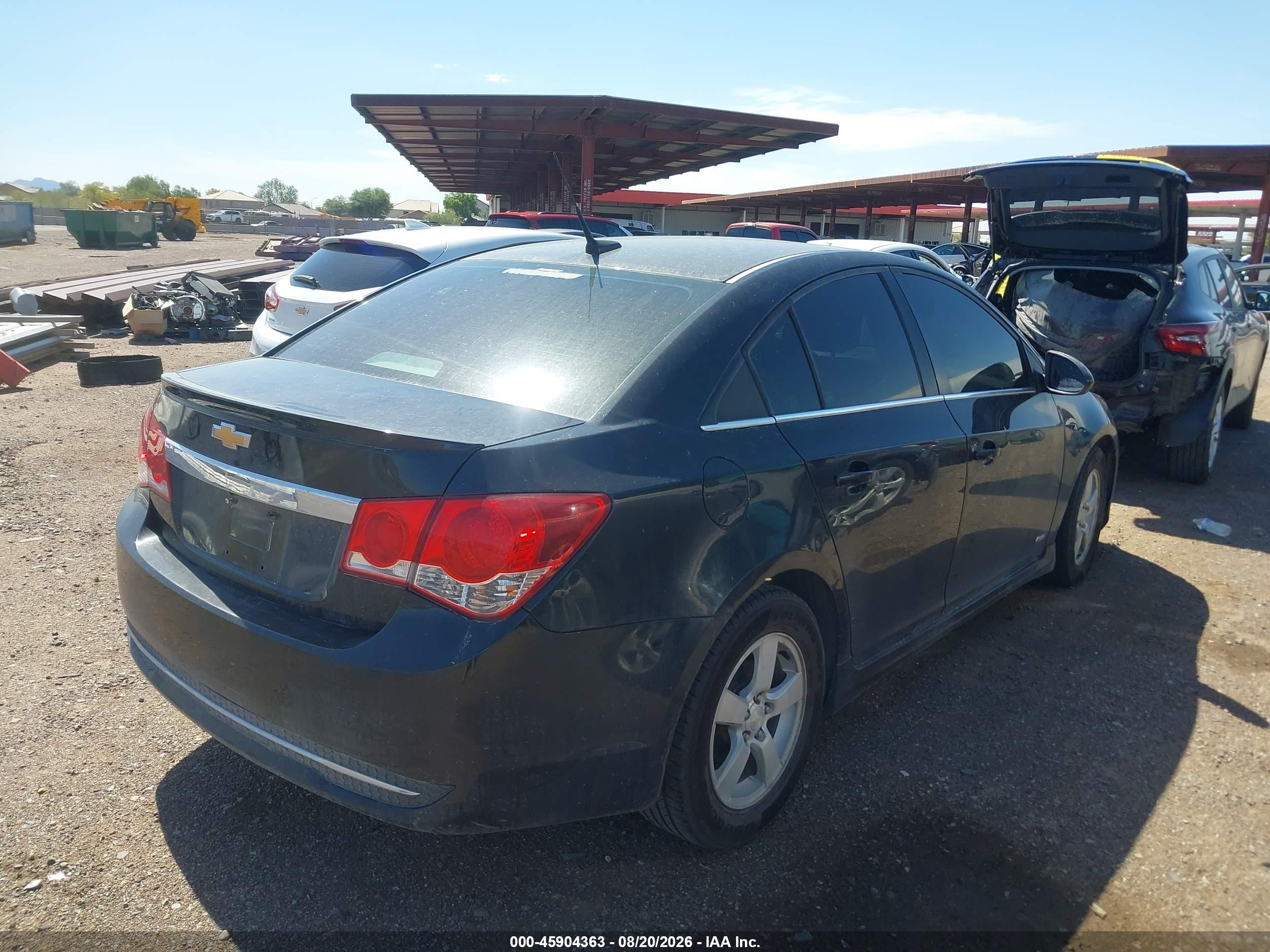 2014 Chevrolet Cruze 1lt Auto Black vin: 1G1PC5SB9E7235795