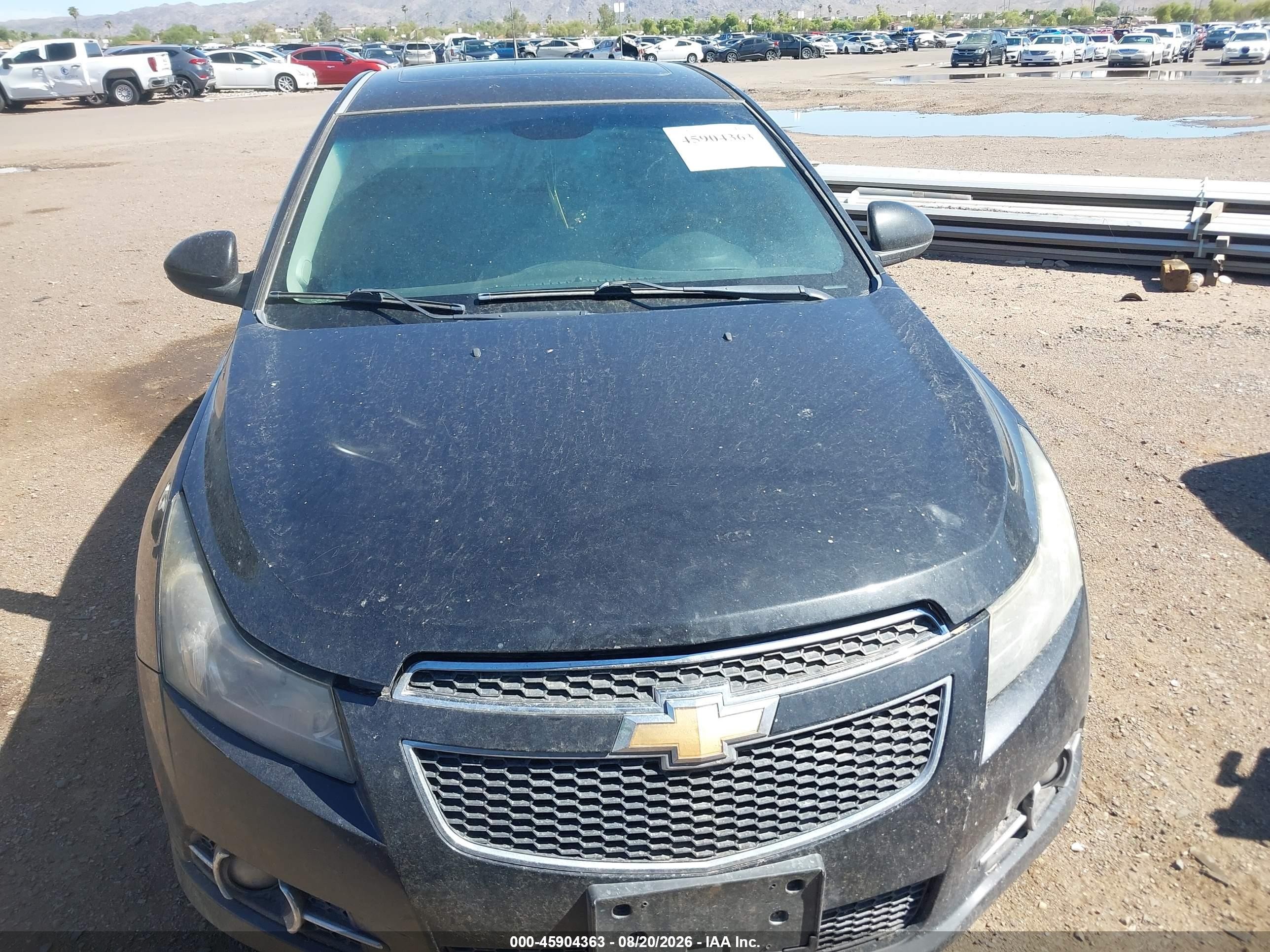 2014 Chevrolet Cruze 1lt Auto Black vin: 1G1PC5SB9E7235795