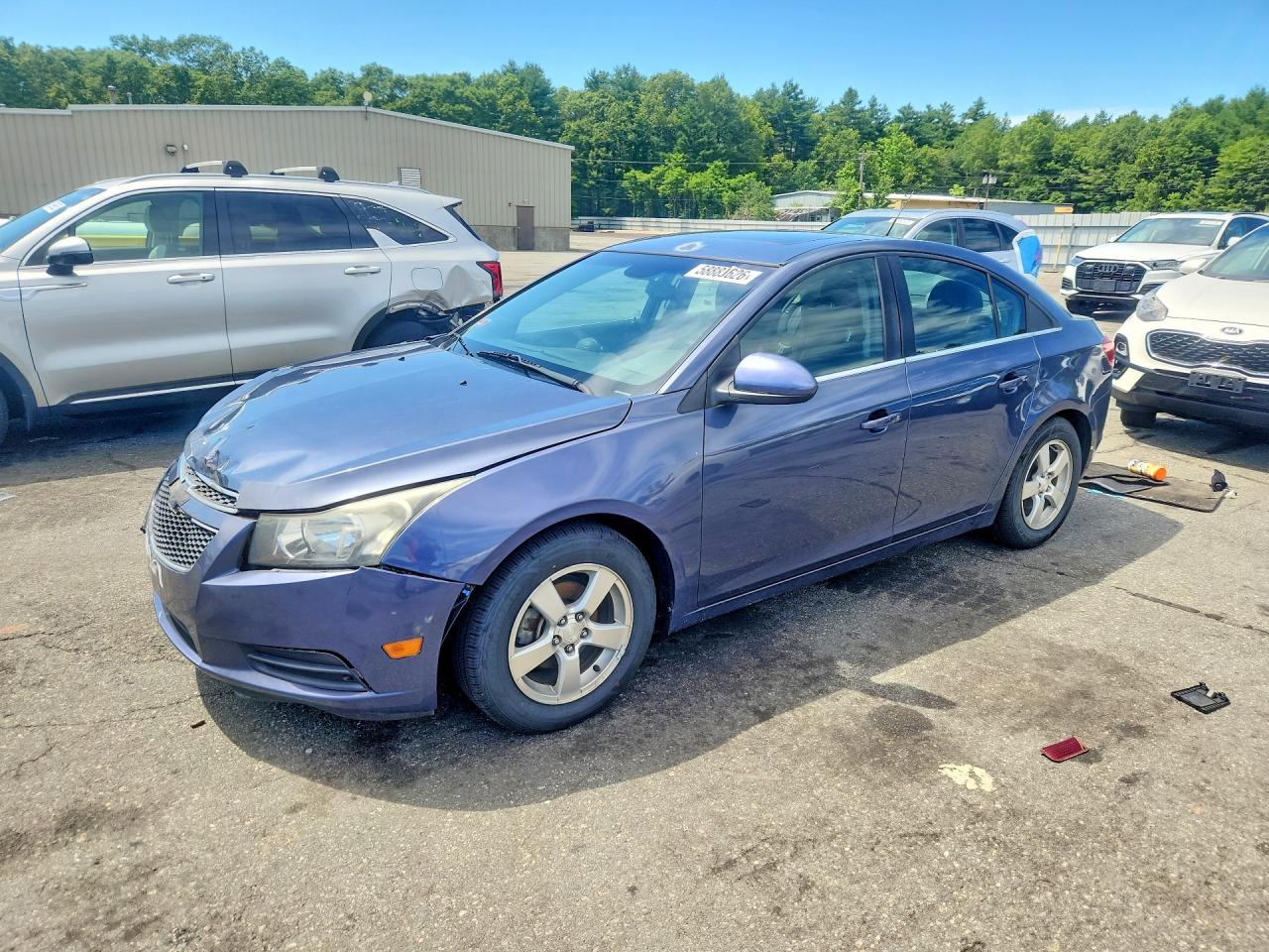 2014 Chevrolet Cruze Lt Blue vin: 1G1PC5SB9E7254217
