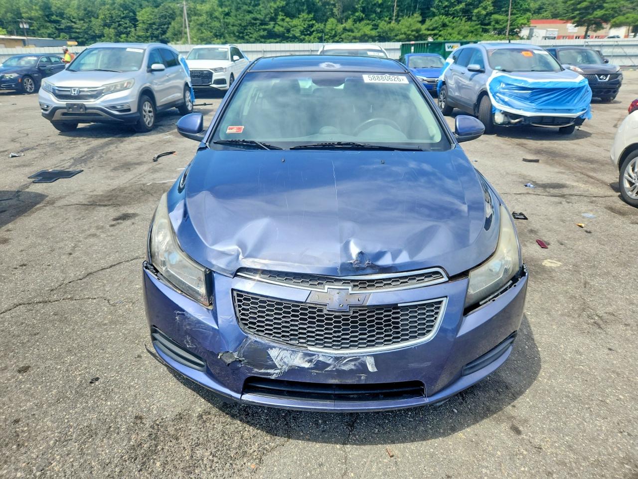 2014 Chevrolet Cruze Lt Blue vin: 1G1PC5SB9E7254217