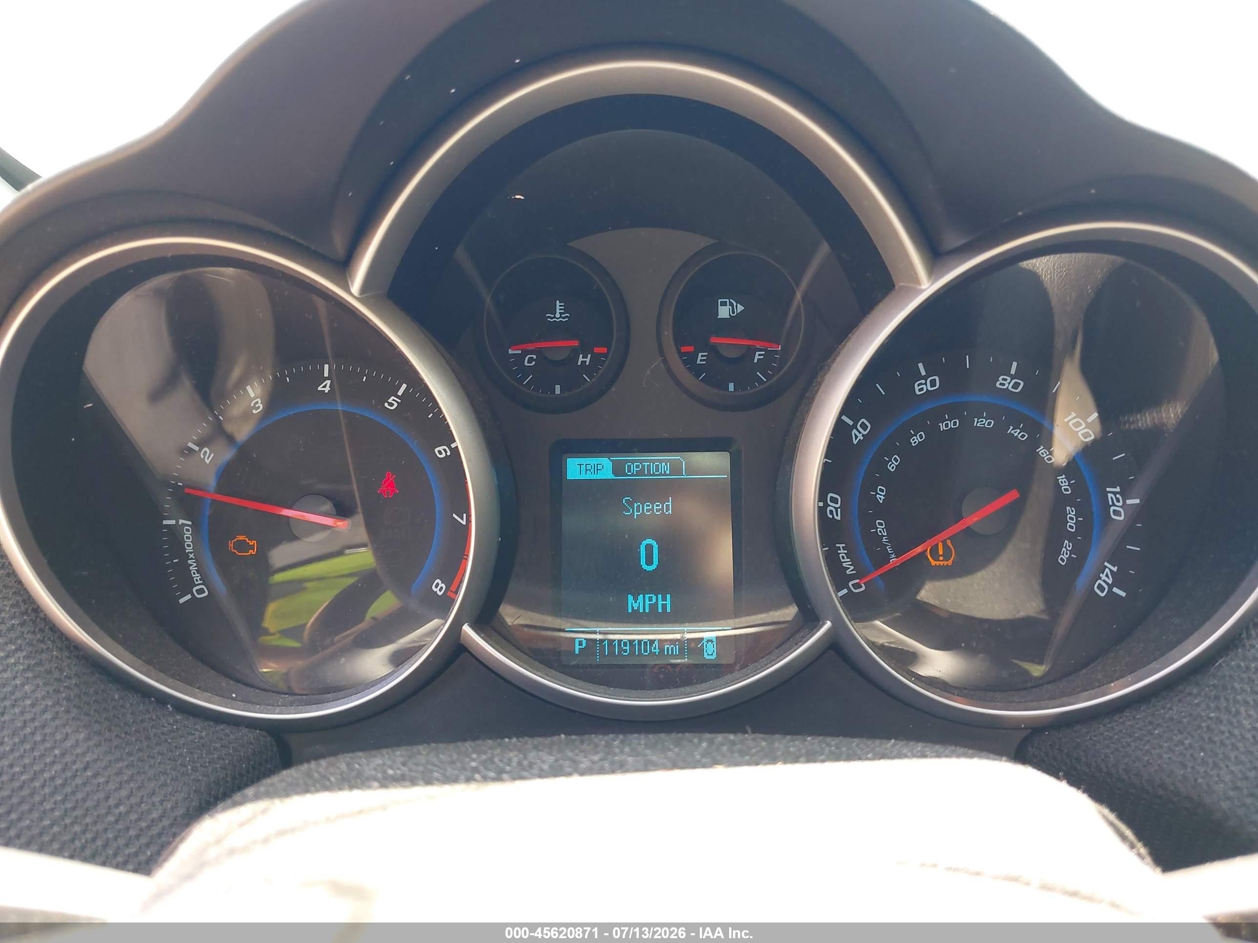 2014 Chevrolet Cruze 1lt Auto Blue vin: 1G1PC5SB9E7290859