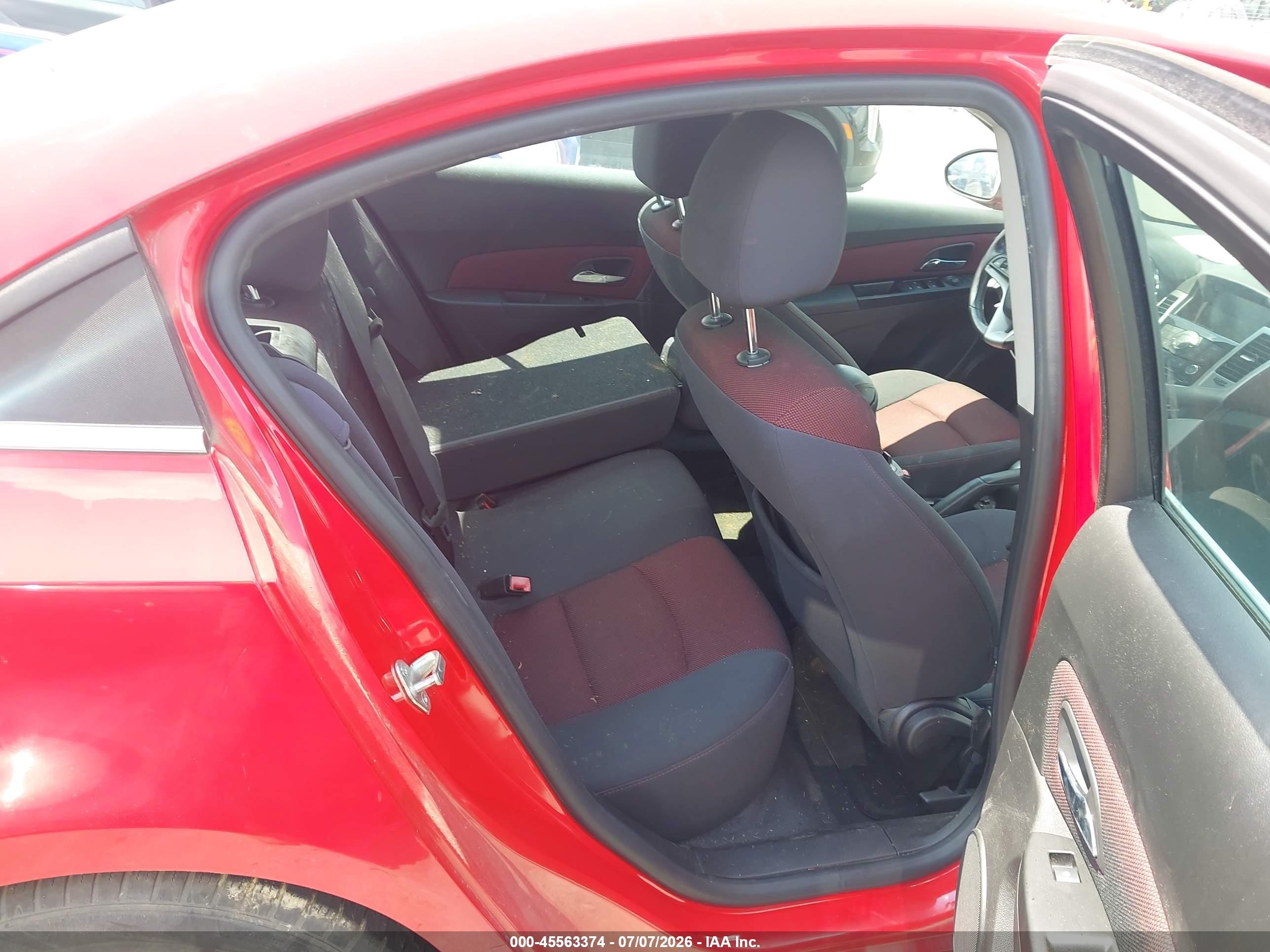 2014 Chevrolet Cruze 1lt Auto Red vin: 1G1PC5SB9E7292076