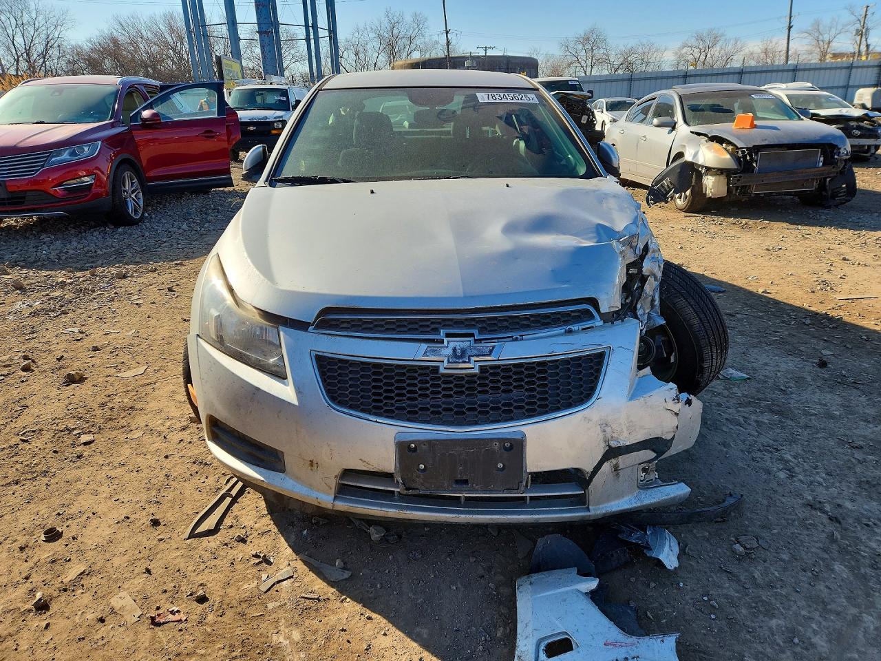 2014 Chevrolet Cruze Lt Silver vin: 1G1PC5SB9E7384465