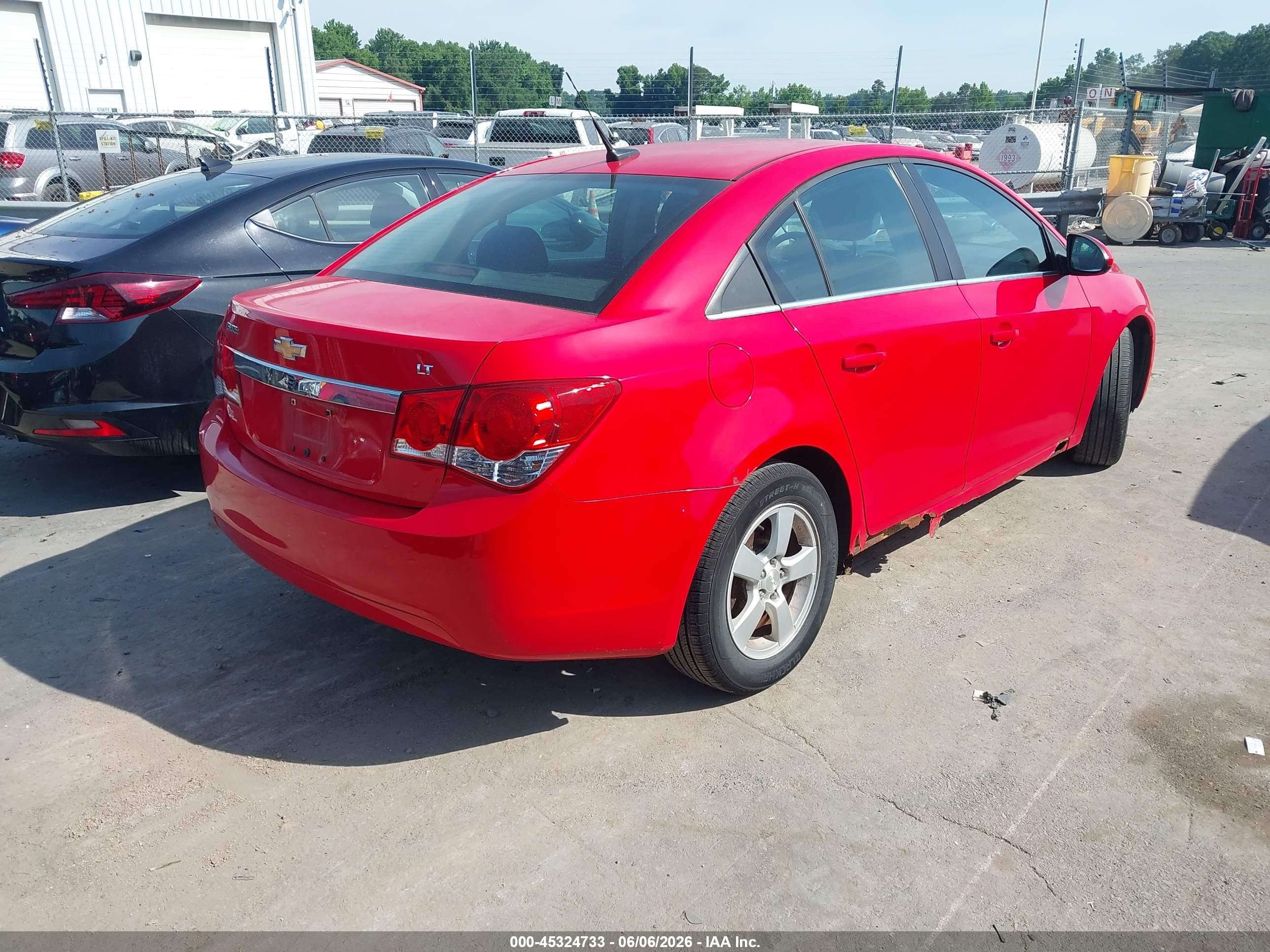 2014 Chevrolet Cruze 1lt Auto Red vin: 1G1PC5SB9E7389083