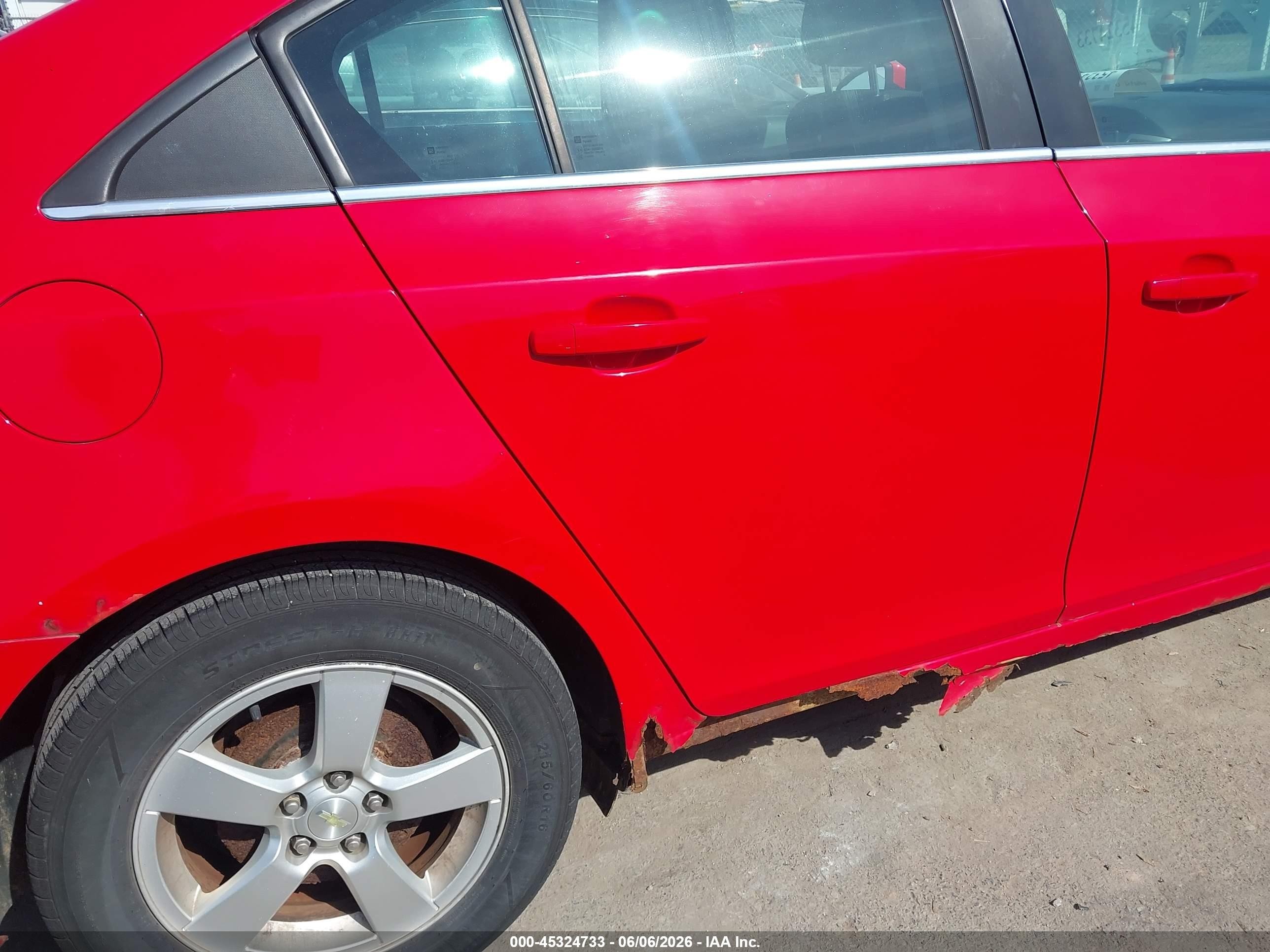 2014 Chevrolet Cruze 1lt Auto Red vin: 1G1PC5SB9E7389083