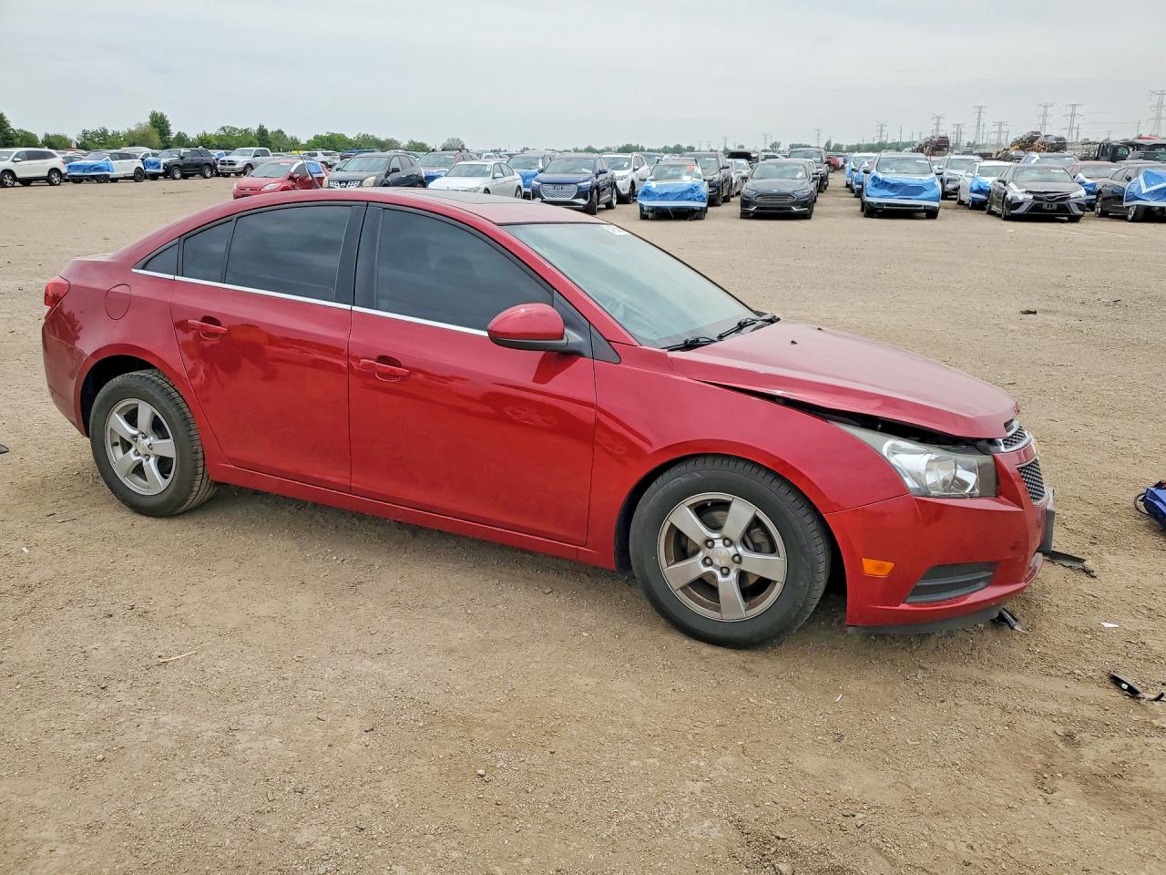 2014 Chevrolet Cruze Lt Red vin: 1G1PC5SB9E7408554