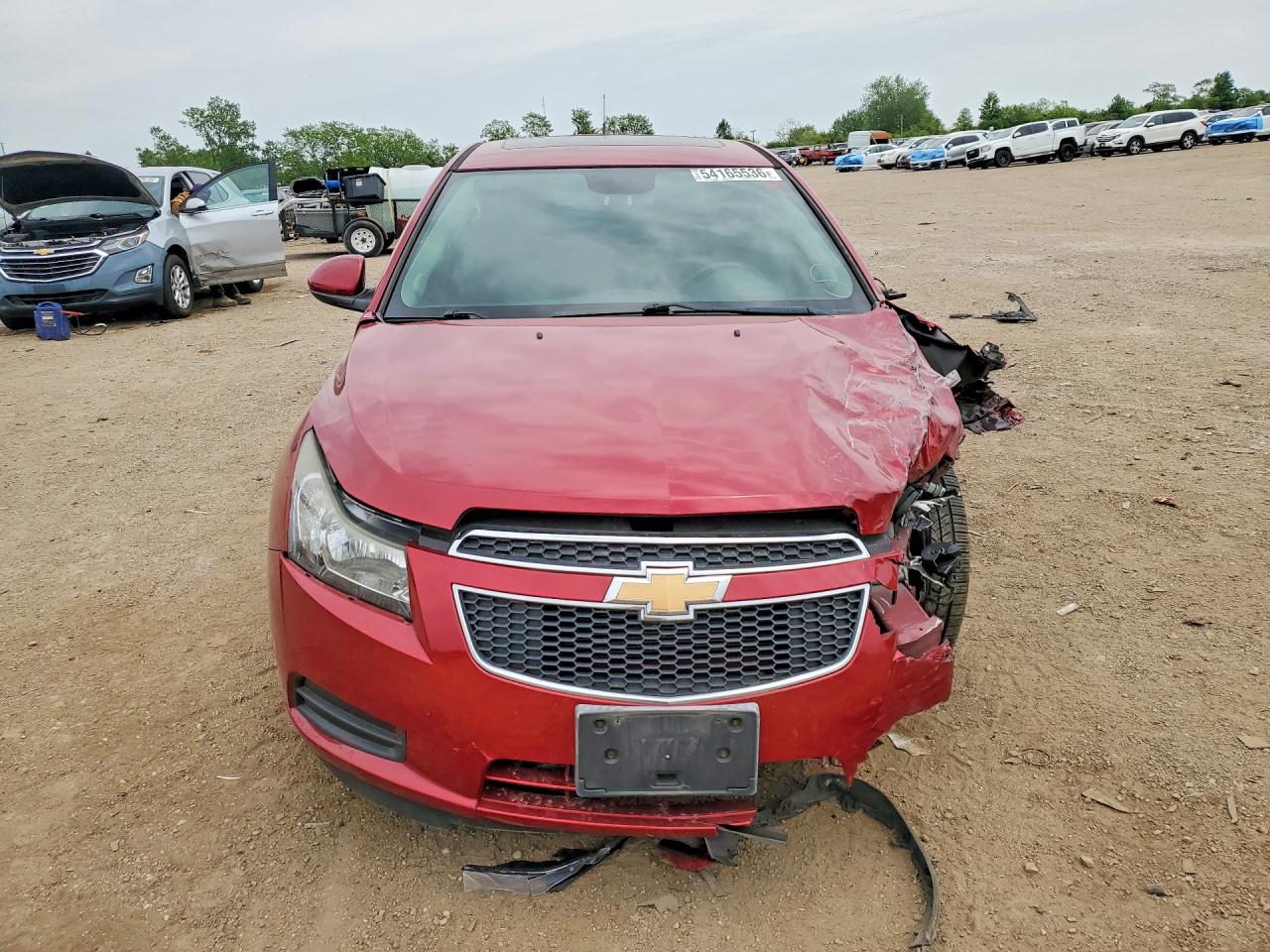 2014 Chevrolet Cruze Lt Red vin: 1G1PC5SB9E7408554