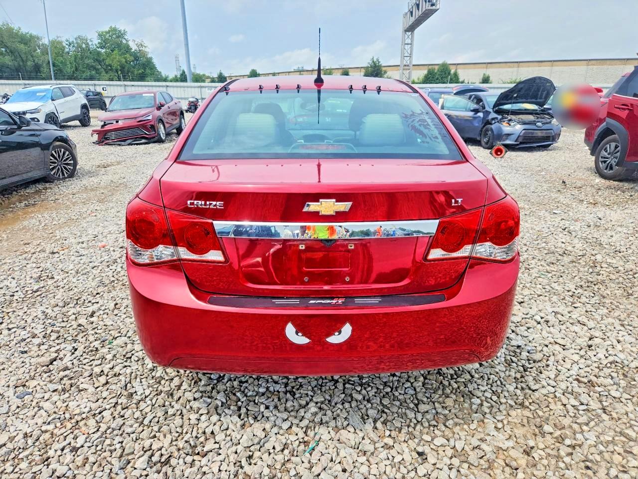 2014 Chevrolet Cruze Lt Red vin: 1G1PC5SB9E7414273