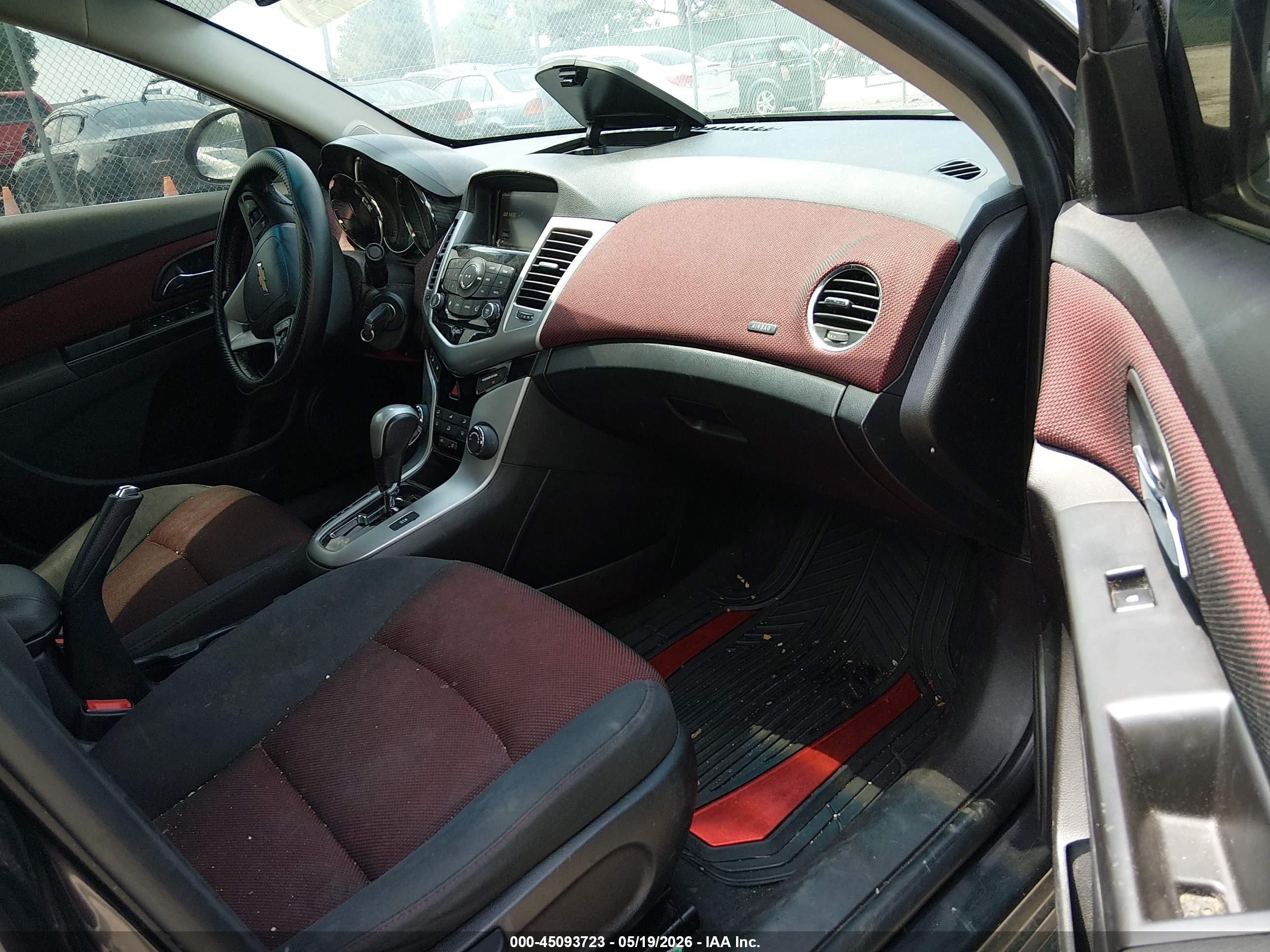 2014 Chevrolet Cruze 1lt Auto Черный vin: 1G1PC5SB9E7417979