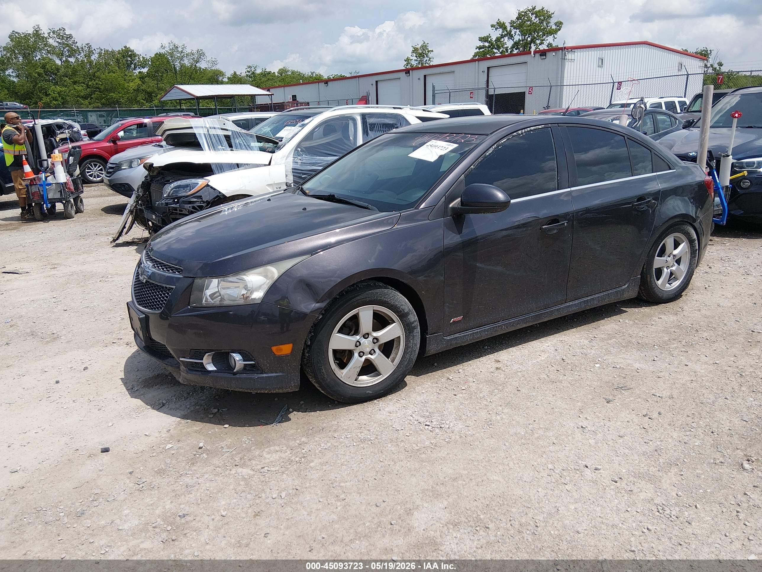 2014 Chevrolet Cruze 1lt Auto Черный vin: 1G1PC5SB9E7417979