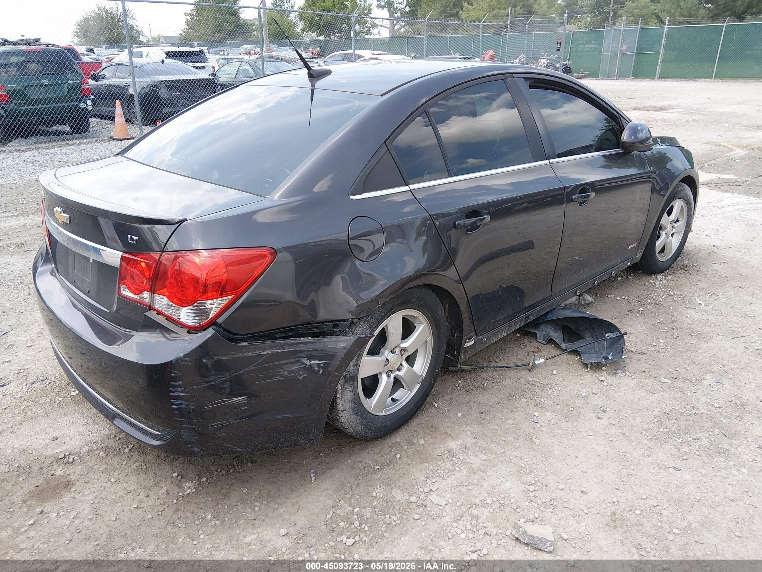 2014 Chevrolet Cruze 1lt Auto Черный vin: 1G1PC5SB9E7417979