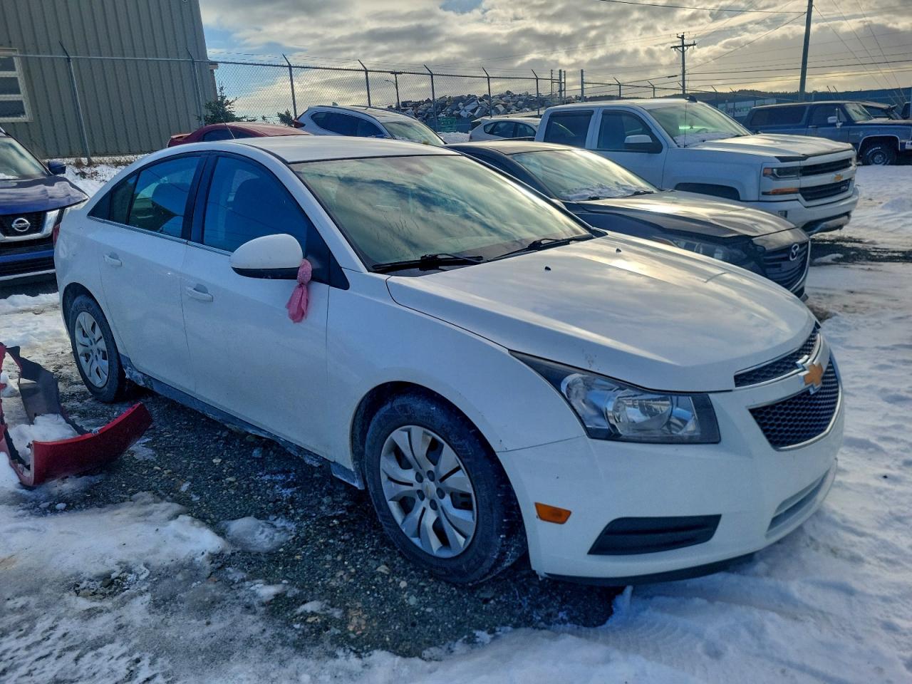 2014 Chevrolet Cruze Lt White vin: 1G1PC5SB9E7420462