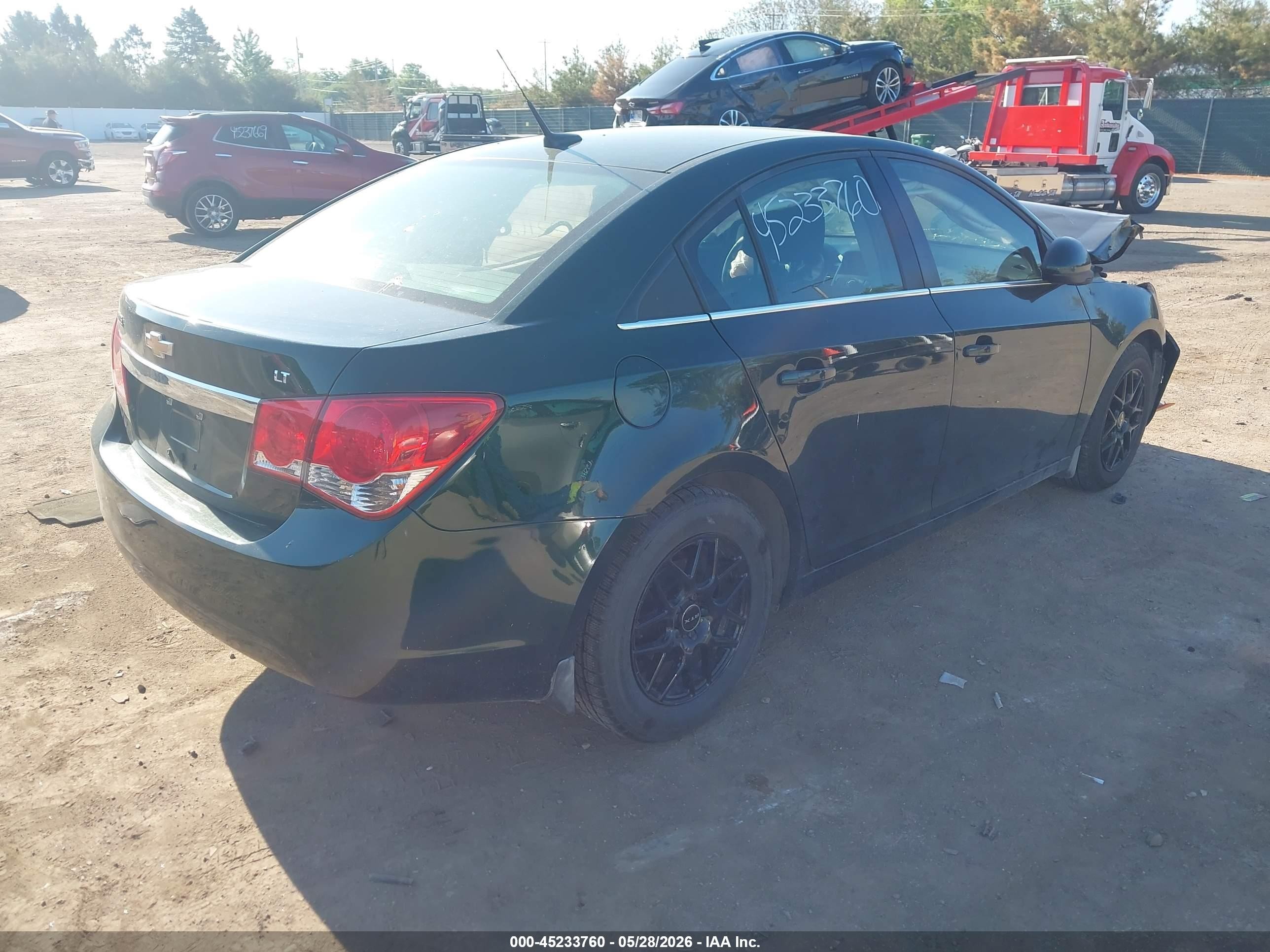 2014 Chevrolet Cruze 1lt Auto Green vin: 1G1PC5SB9E7431347