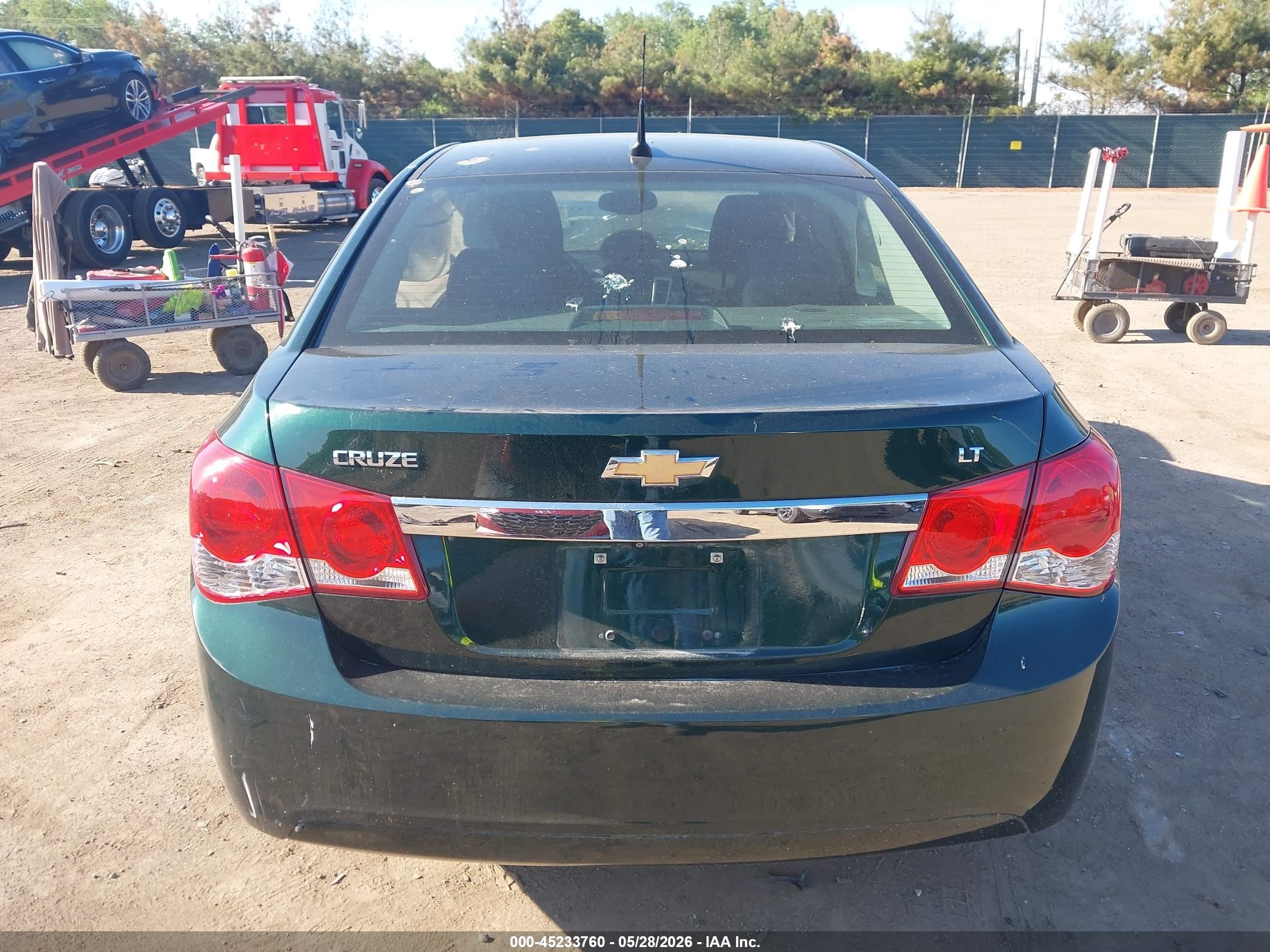 2014 Chevrolet Cruze 1lt Auto Green vin: 1G1PC5SB9E7431347